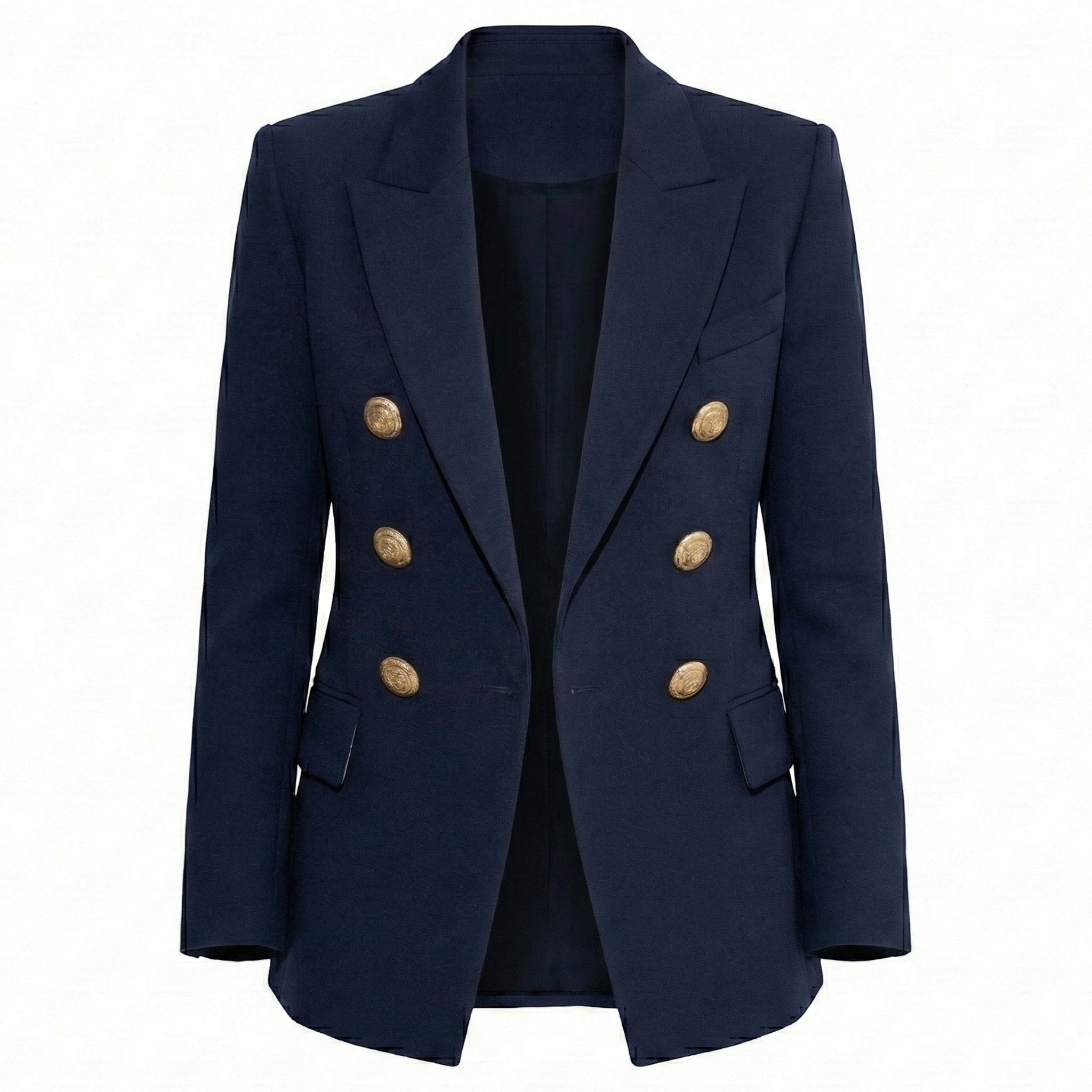 Sarah - Women's Tailored Double Breasted Blazer with Gold Buttons