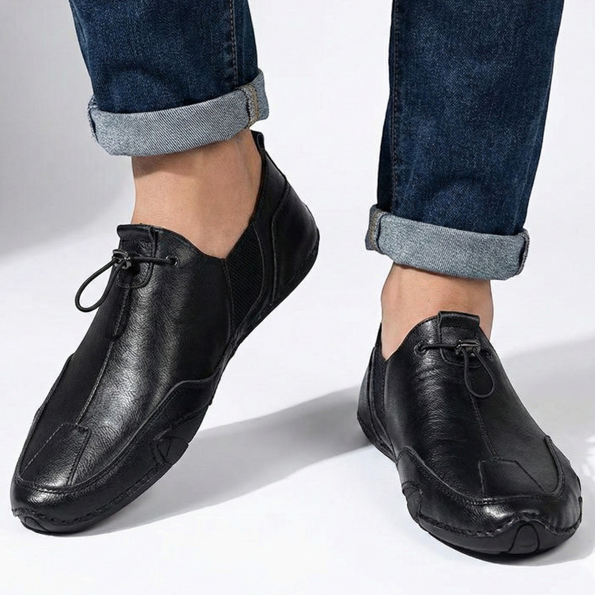 Arthur - Men’s Casual Slip-On Loafers With Lace