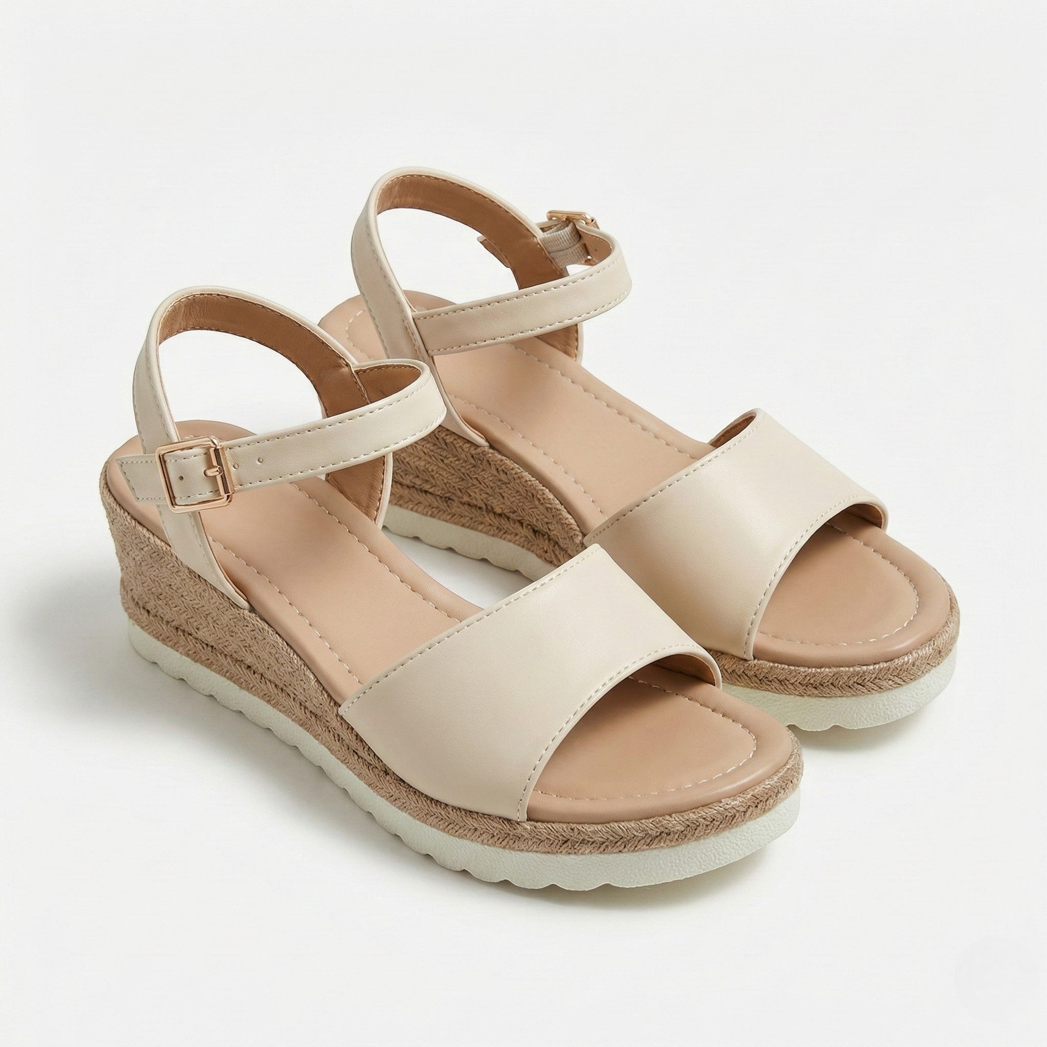 Florence - Women's Wedge Sandals with Adjustable Ankle Straps