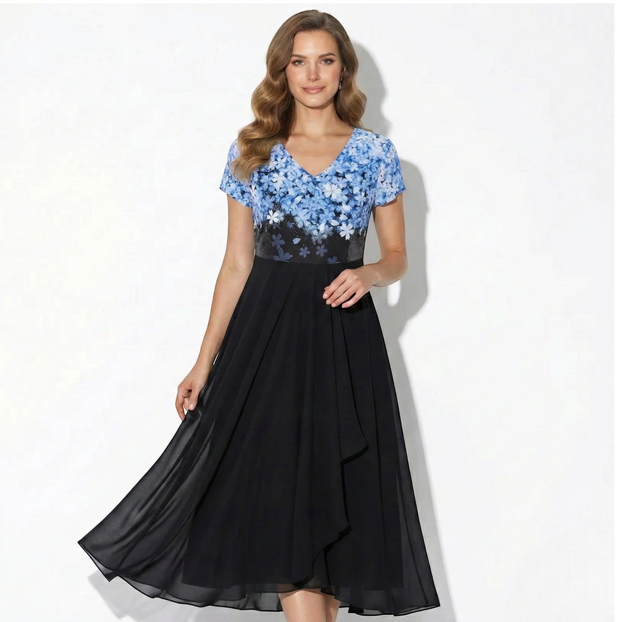 Beatrice - Women's Flowing and Comfortable Chiffon Dress