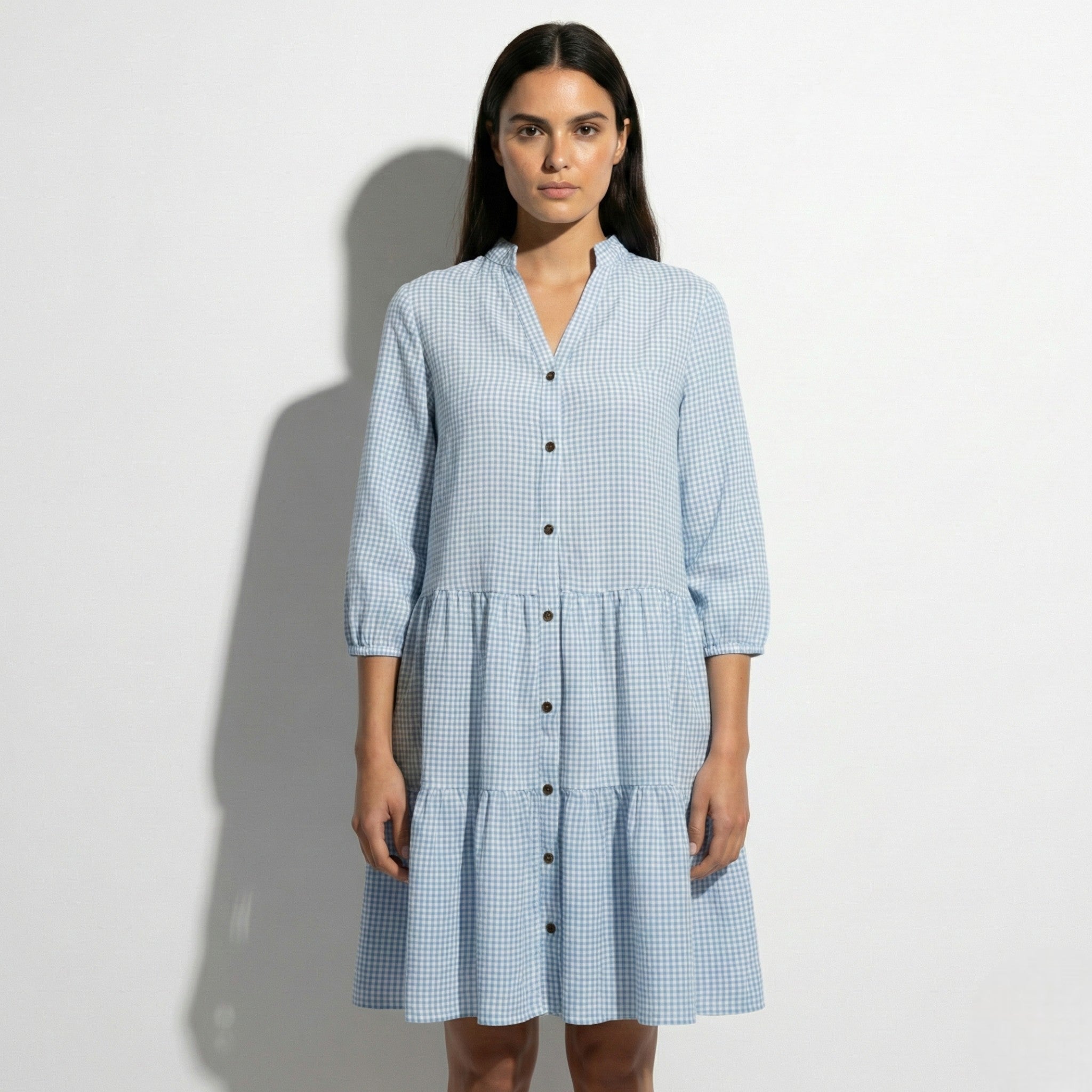 Mila – Women's Lightweight Buttoned Mini Dress