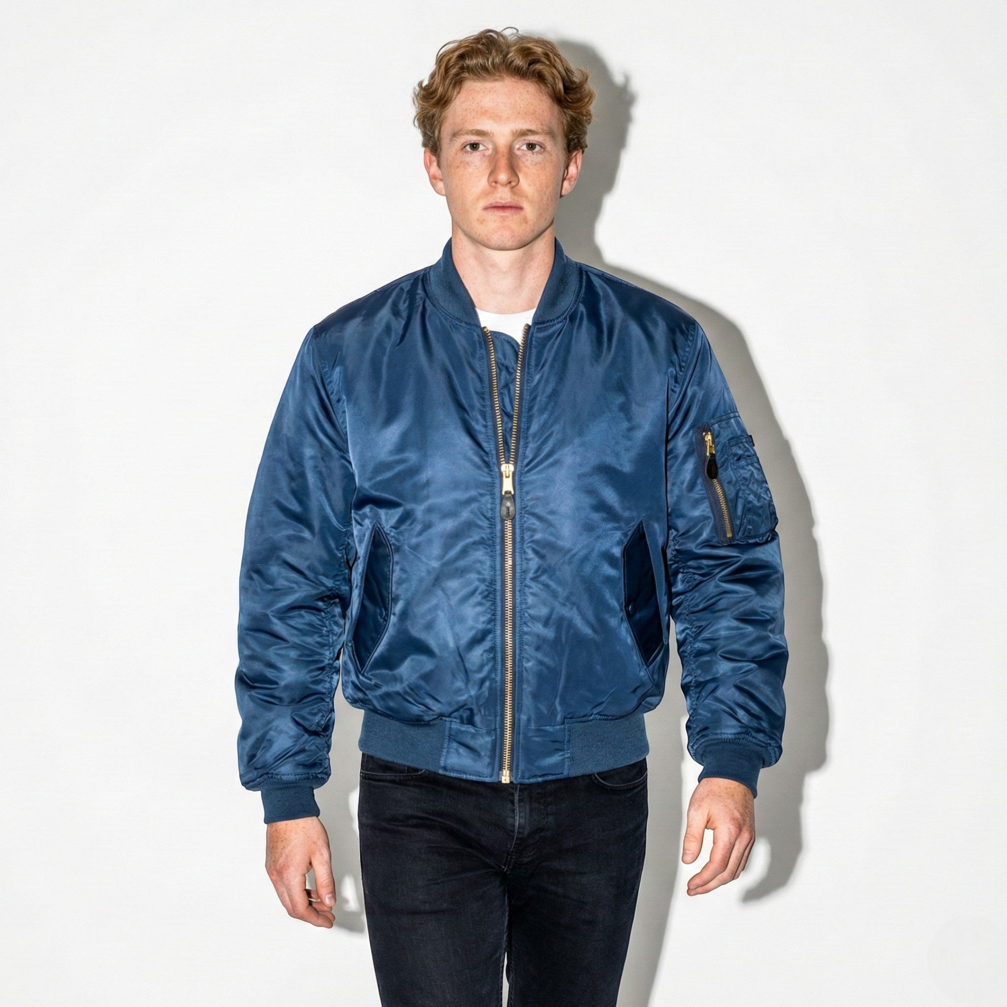 Oliver - Unisex Classic Bomber Jacket with Utility Pocket
