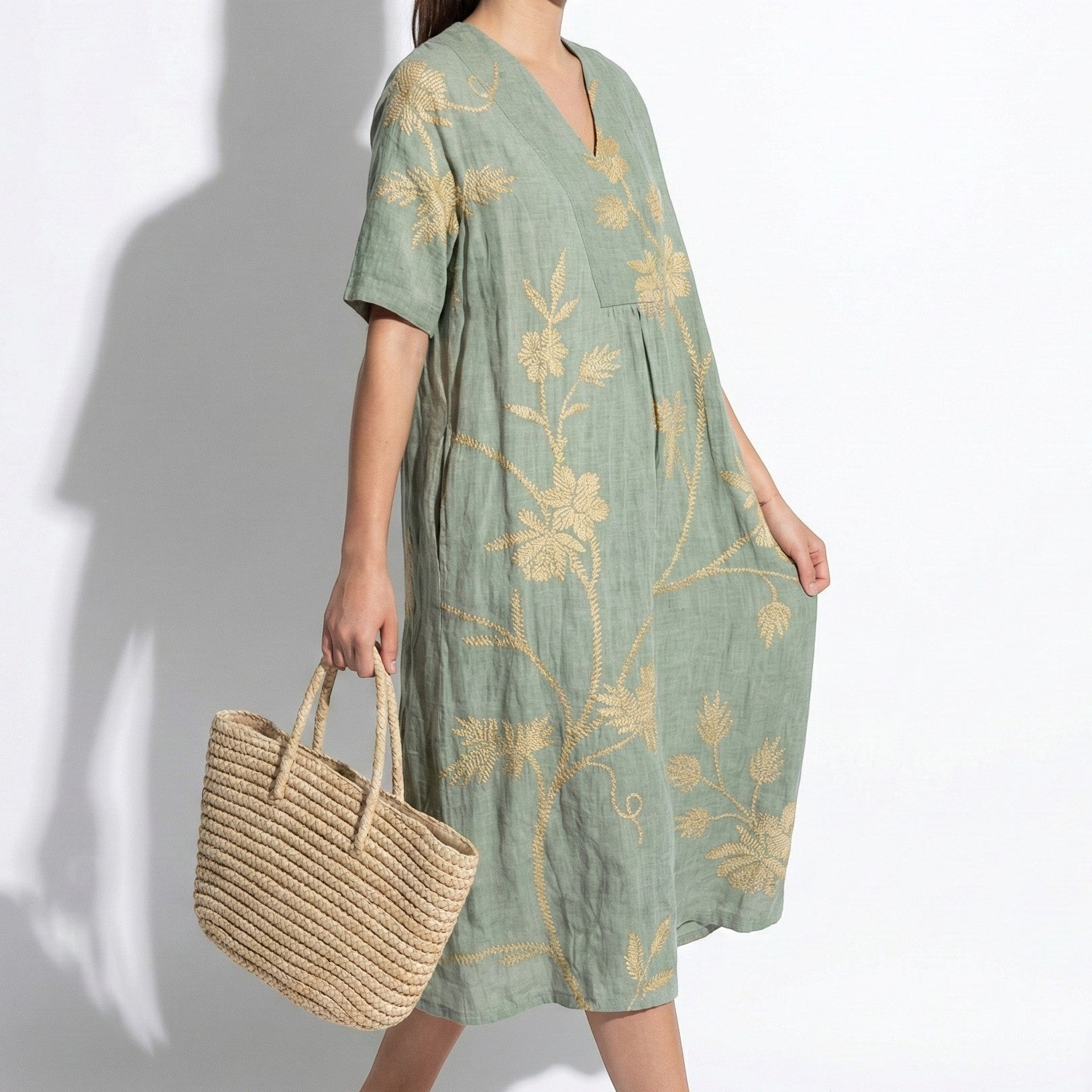 Amelia - Women's Floral Midi Dress