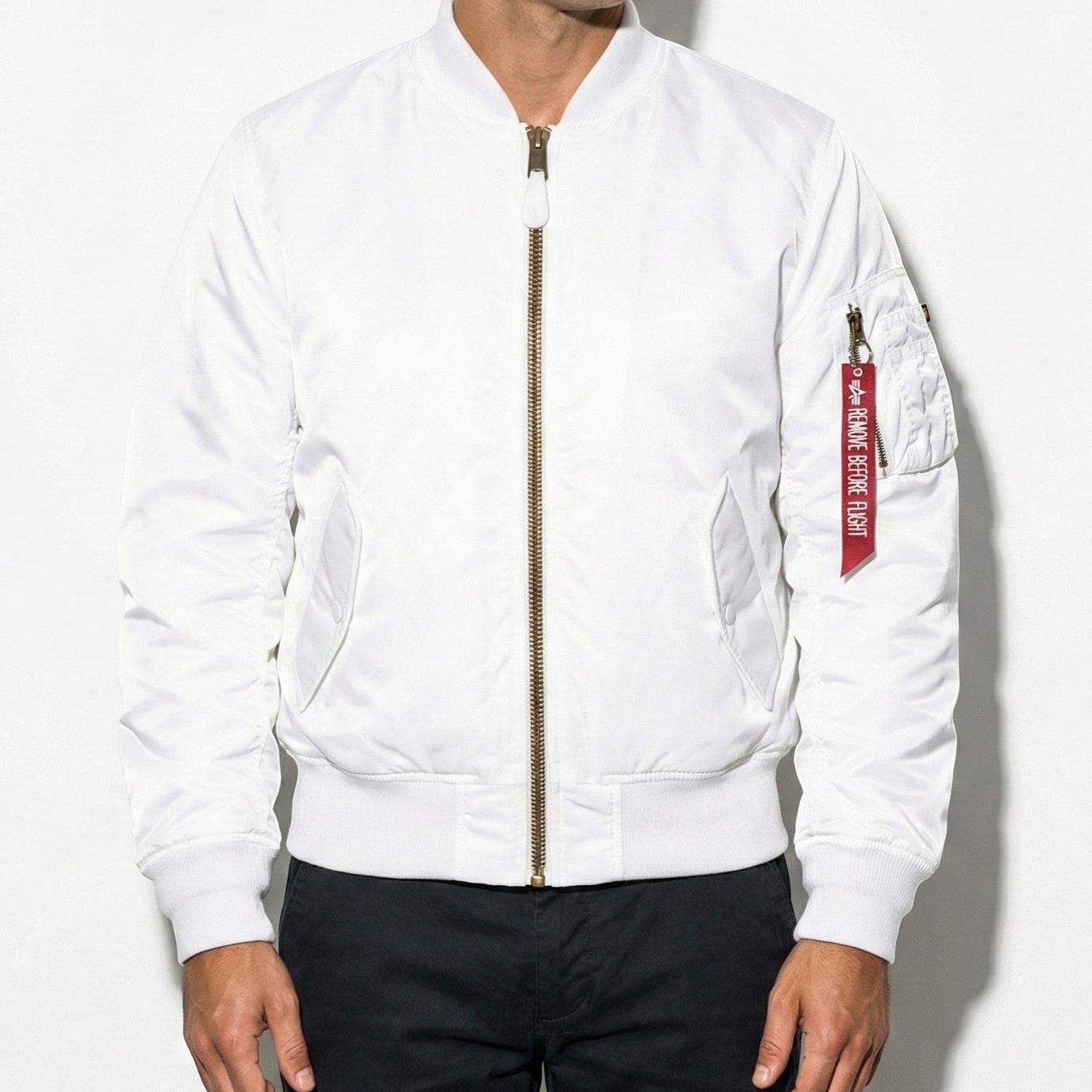 Oliver - Unisex Classic Bomber Jacket with Utility Pocket