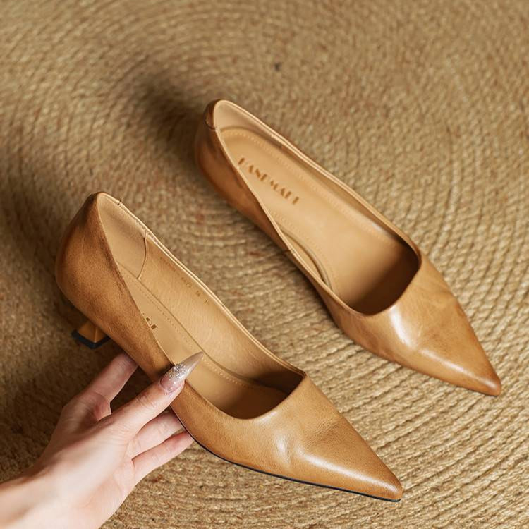 Alice - Women's Kitten Heel Pointed Toe Pumps