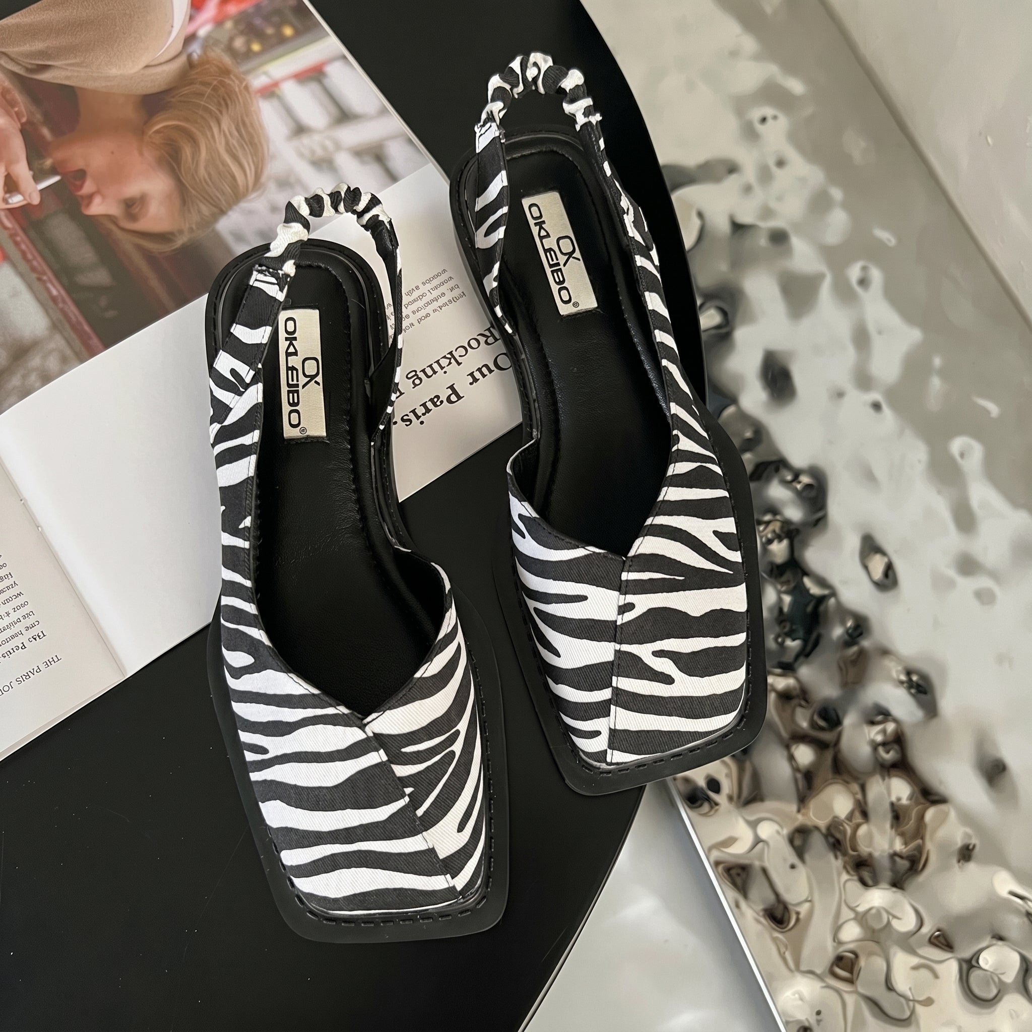 Daisy - Women's Square Toe Slingback Sandals