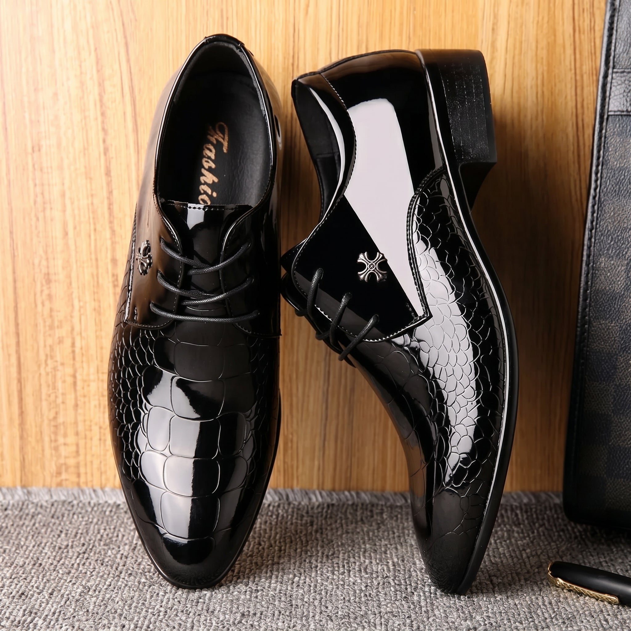 Harrison - Men's Formal Pointed Toe Derby Shoes