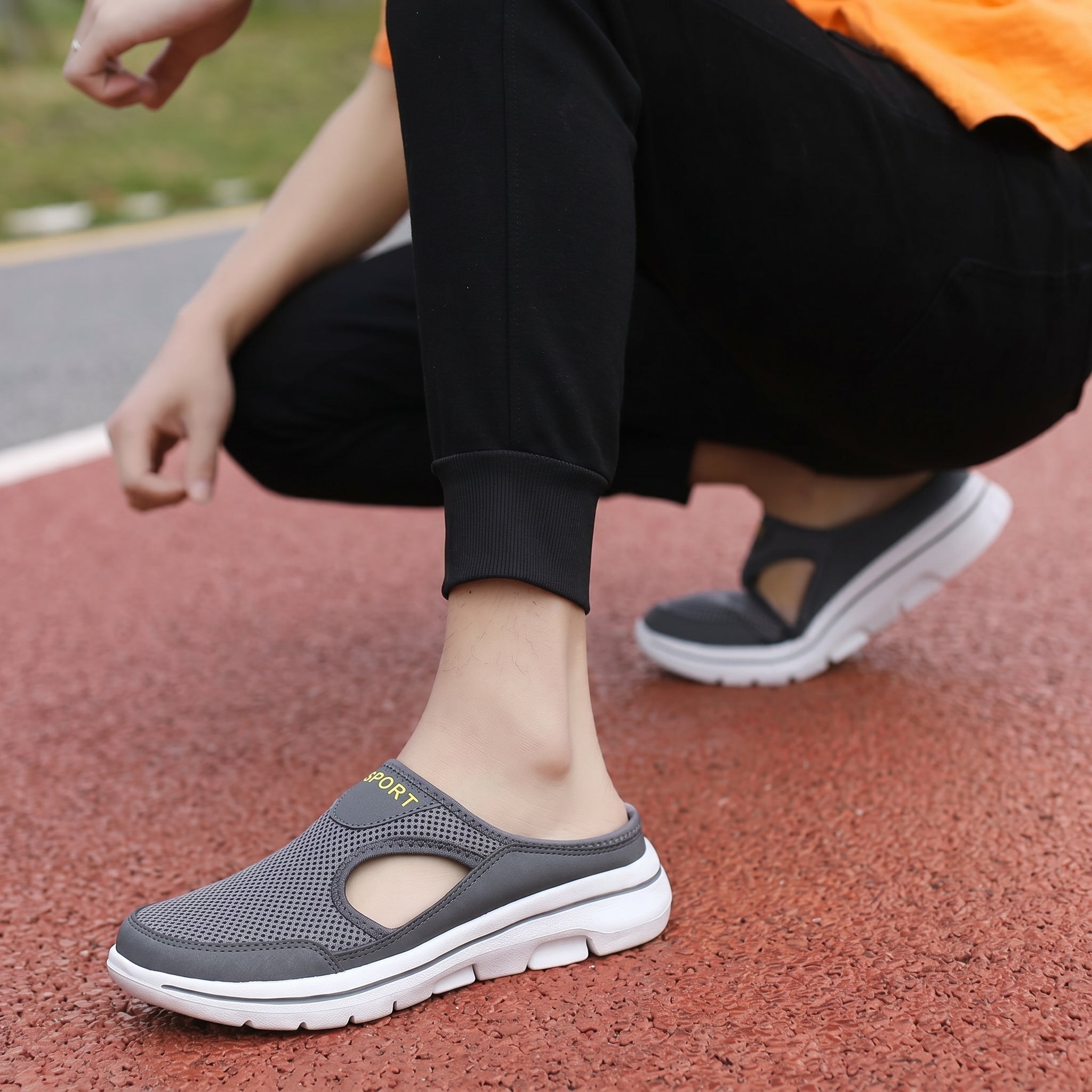 Jordan - Men's Orthopedic Cut-Out Sport Mules