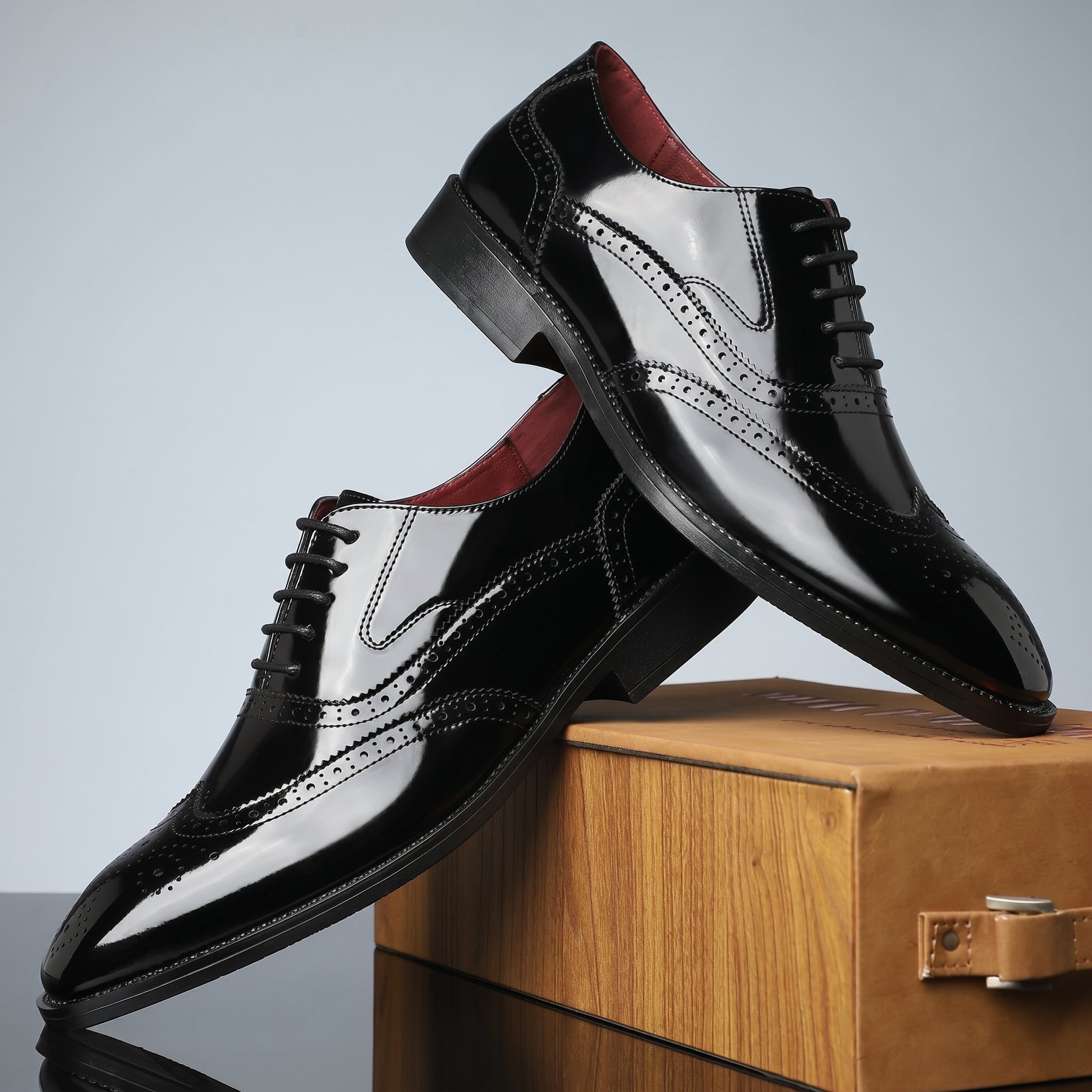 Theodore - Men's Colour Block Brogue Oxford Shoes