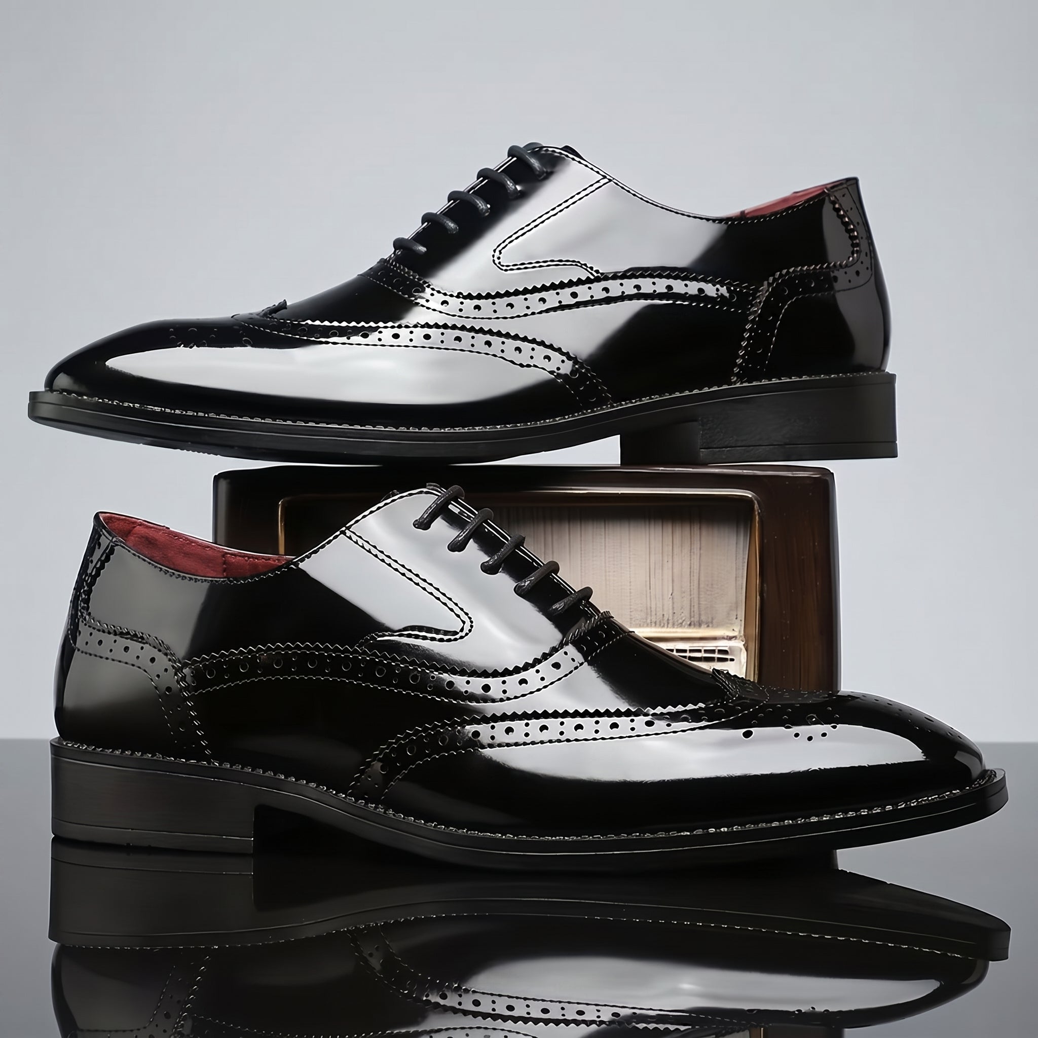 Theodore - Men's Colour Block Brogue Oxford Shoes