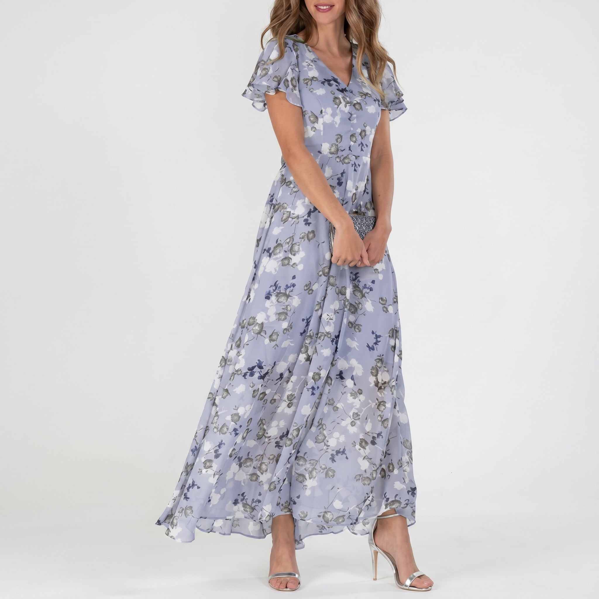 Georgia - Women's Summer Floral Flowy Maxi Dress