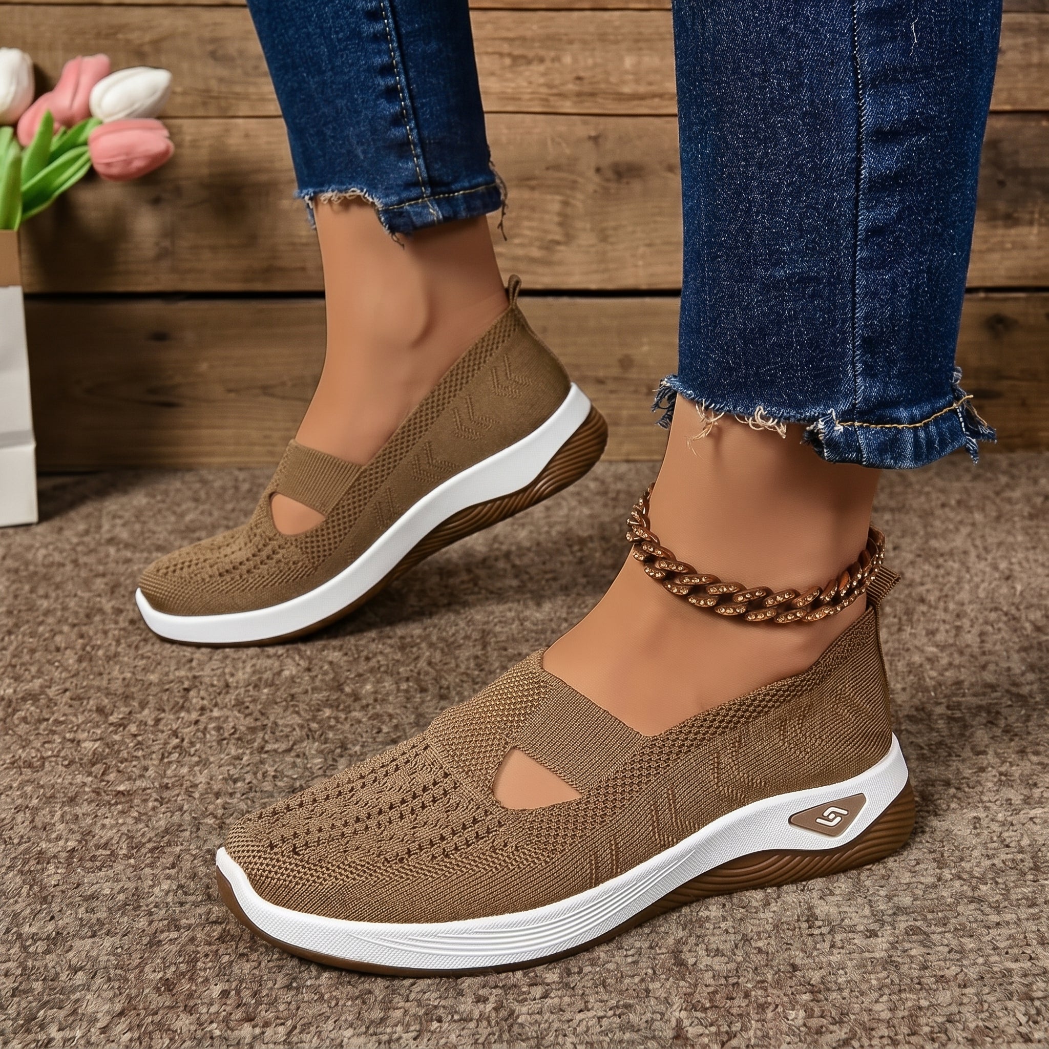 Alice - Women's Orthopedic Breathable Slip-On Sneaker