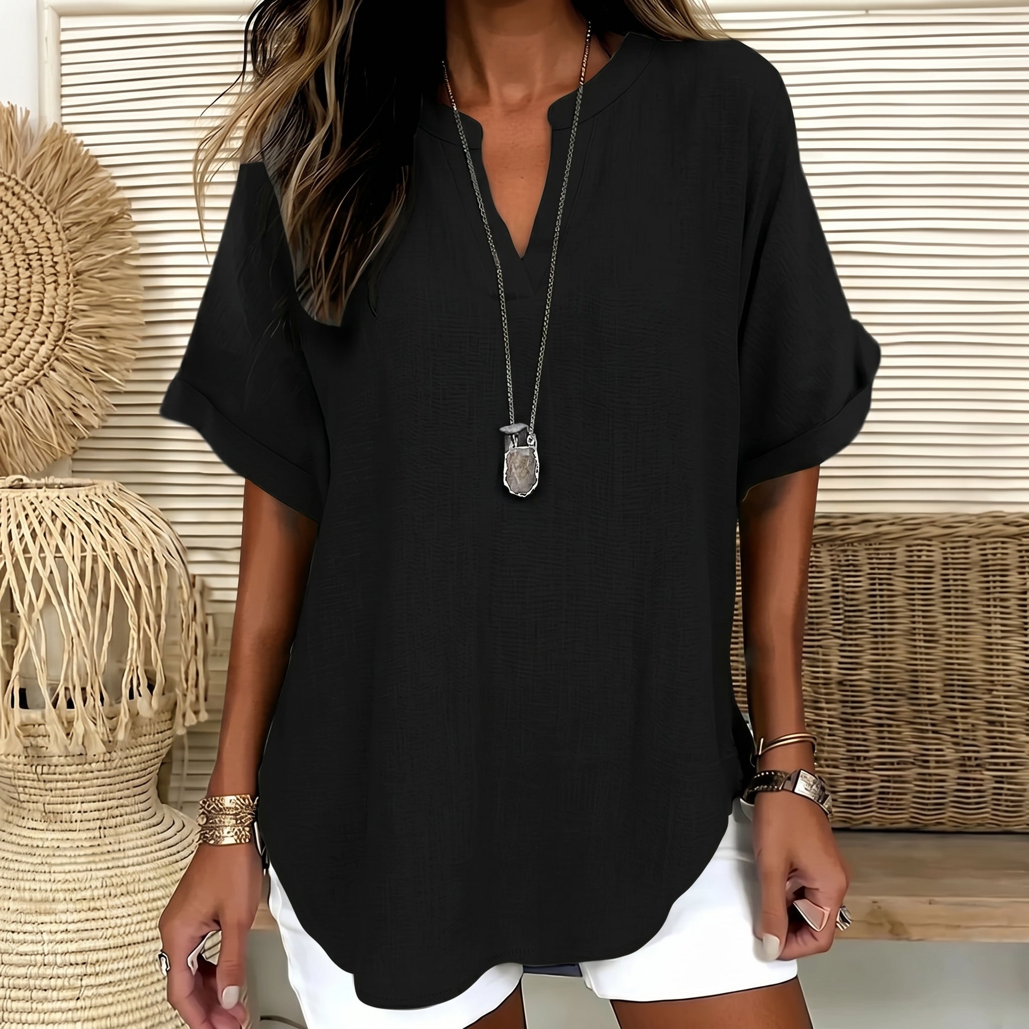 Olivia - Women's Summer Relaxed Fit Blouse