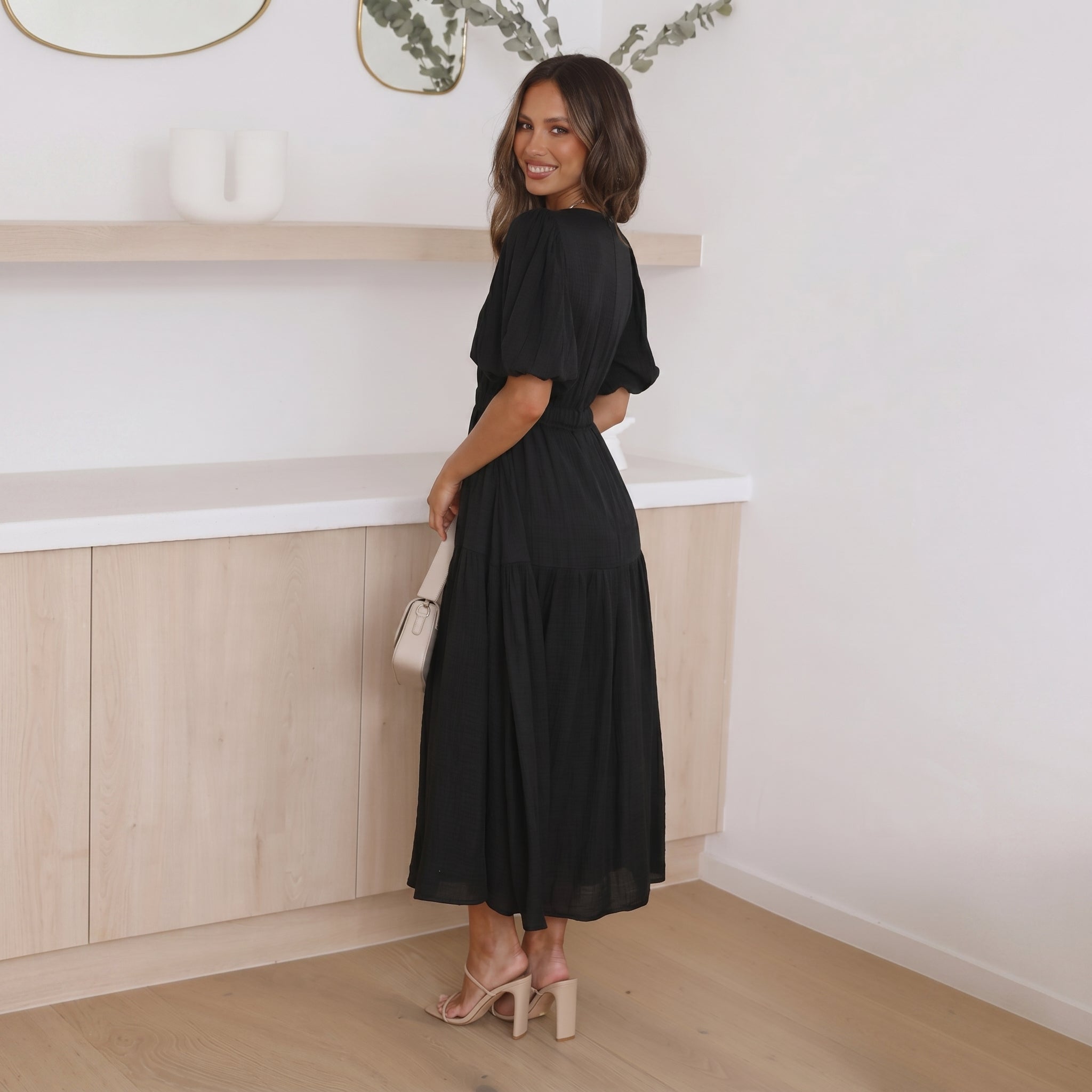 Emma - Women's Summer Smocked Waist Maxi Dress