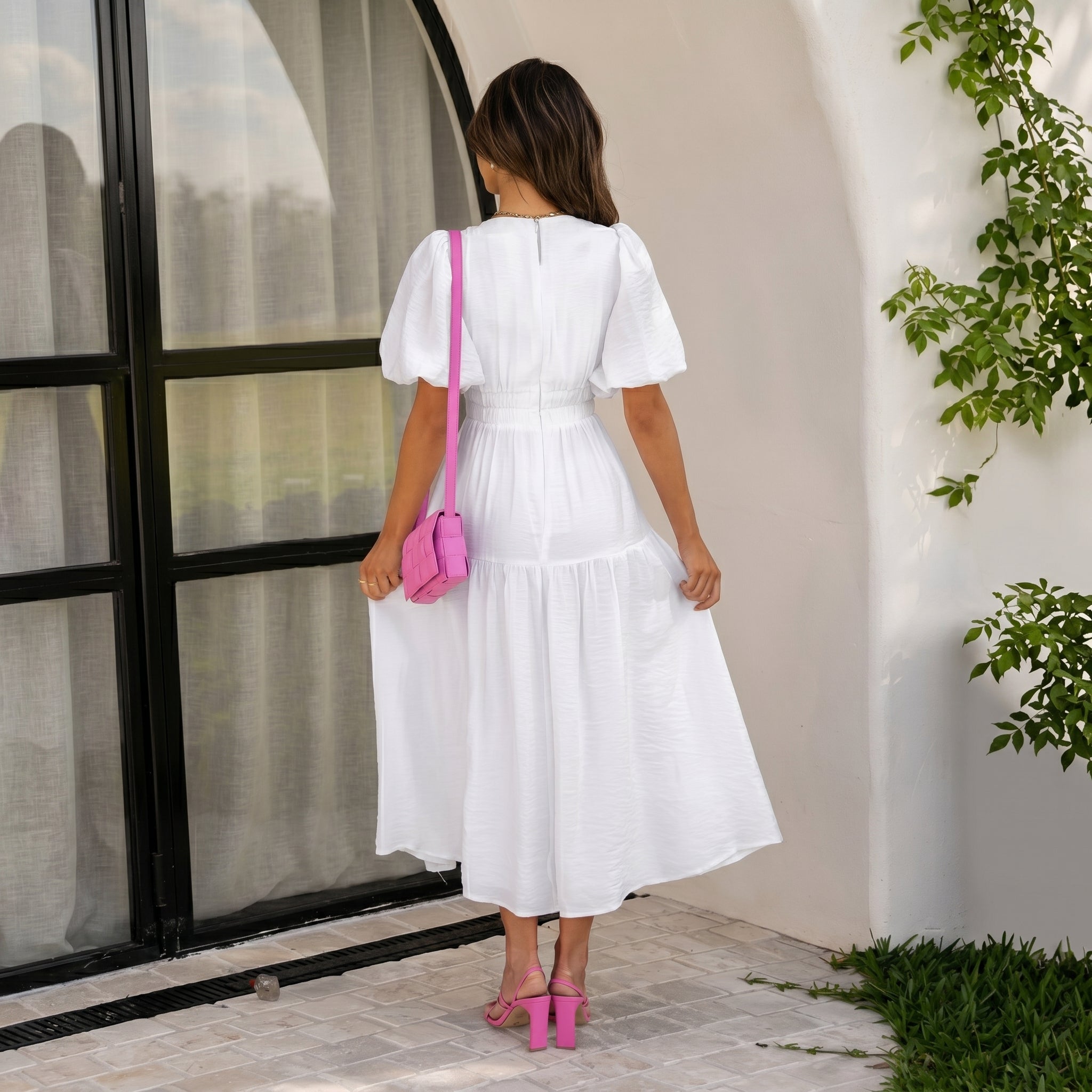 Emma - Women's Summer Smocked Waist Maxi Dress