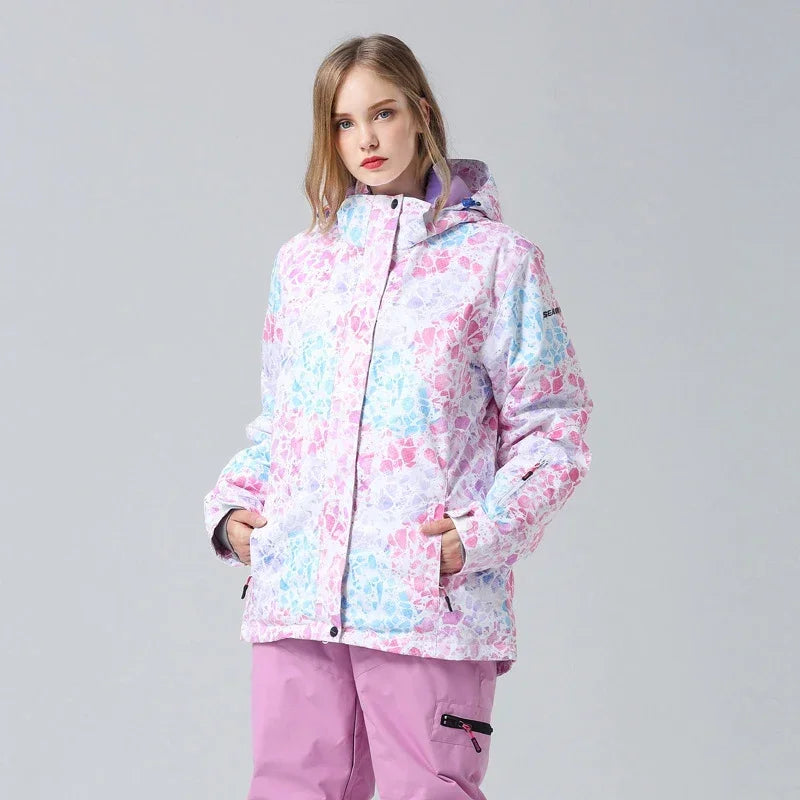 Caroline - Women’s Floral Winter Ski Jacket