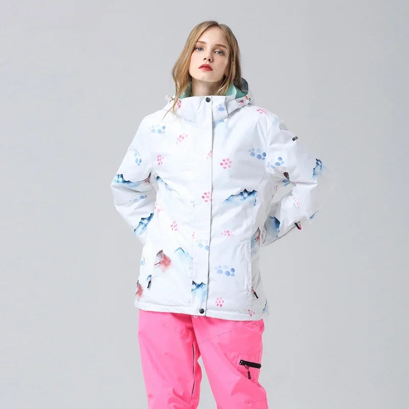 Caroline - Women’s Floral Winter Ski Jacket