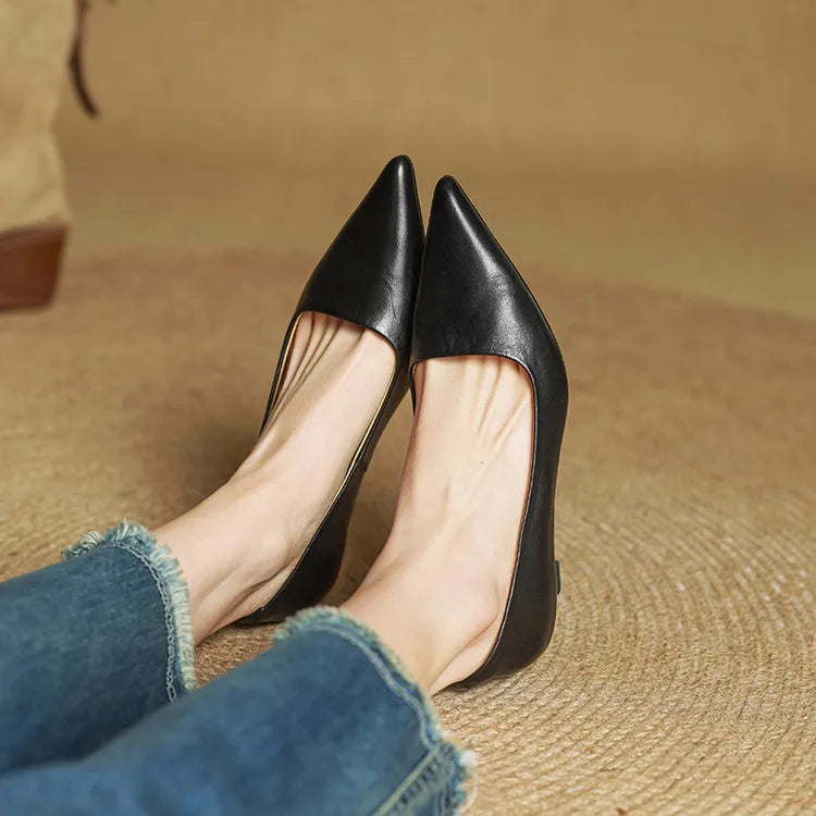 Alice - Women's Kitten Heel Pointed Toe Pumps