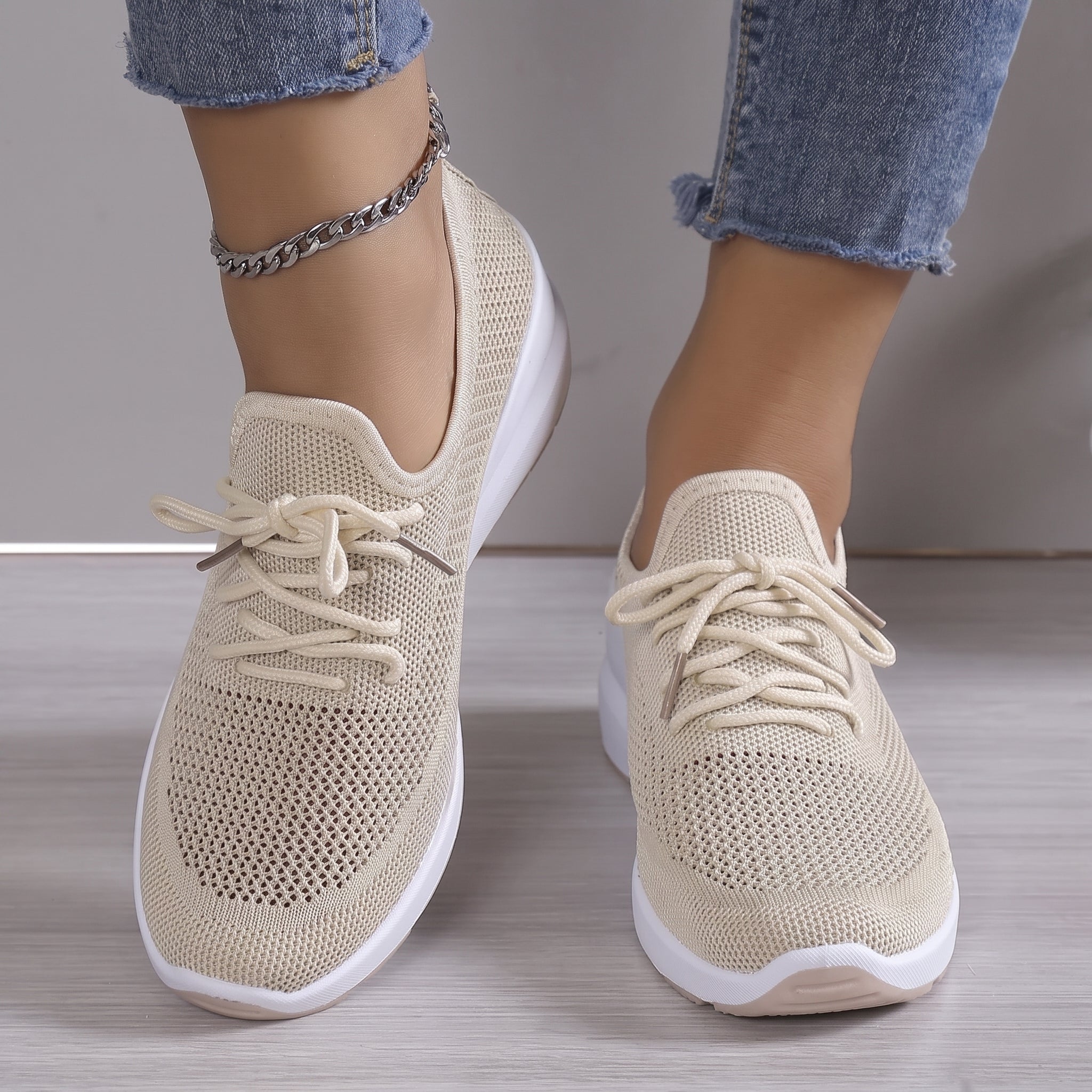 Alice - Women's Orthopedic Breathable Lace-Up Wedge Sneakers
