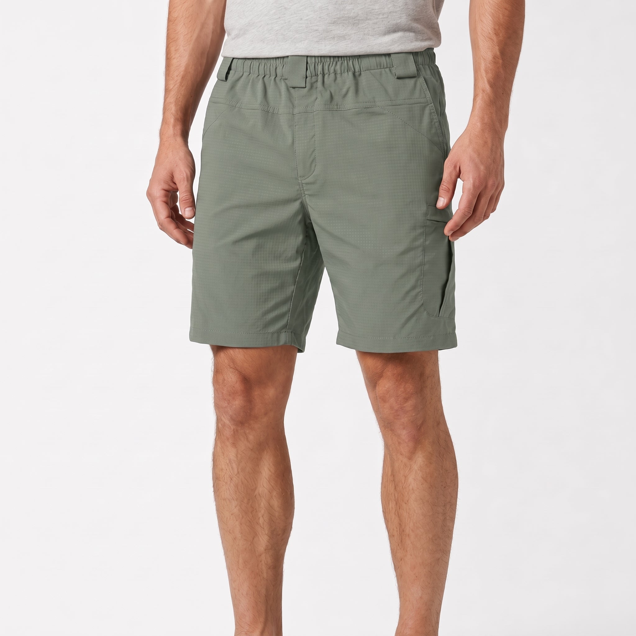Nathan - Men's Summer Cargo Elastic Waist Shorts