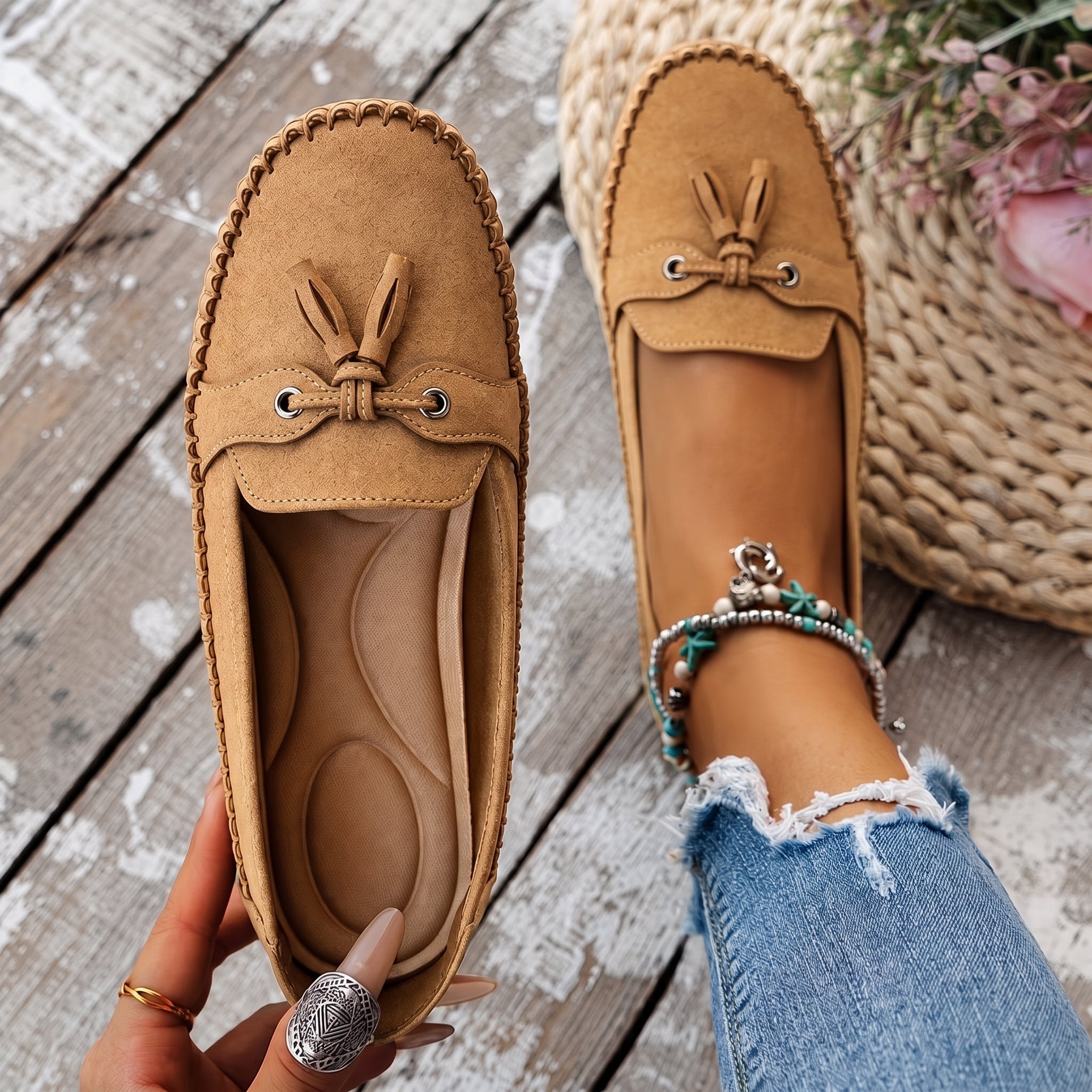 Leni - Women's Orthopedic Tassel Moccasin Loafers