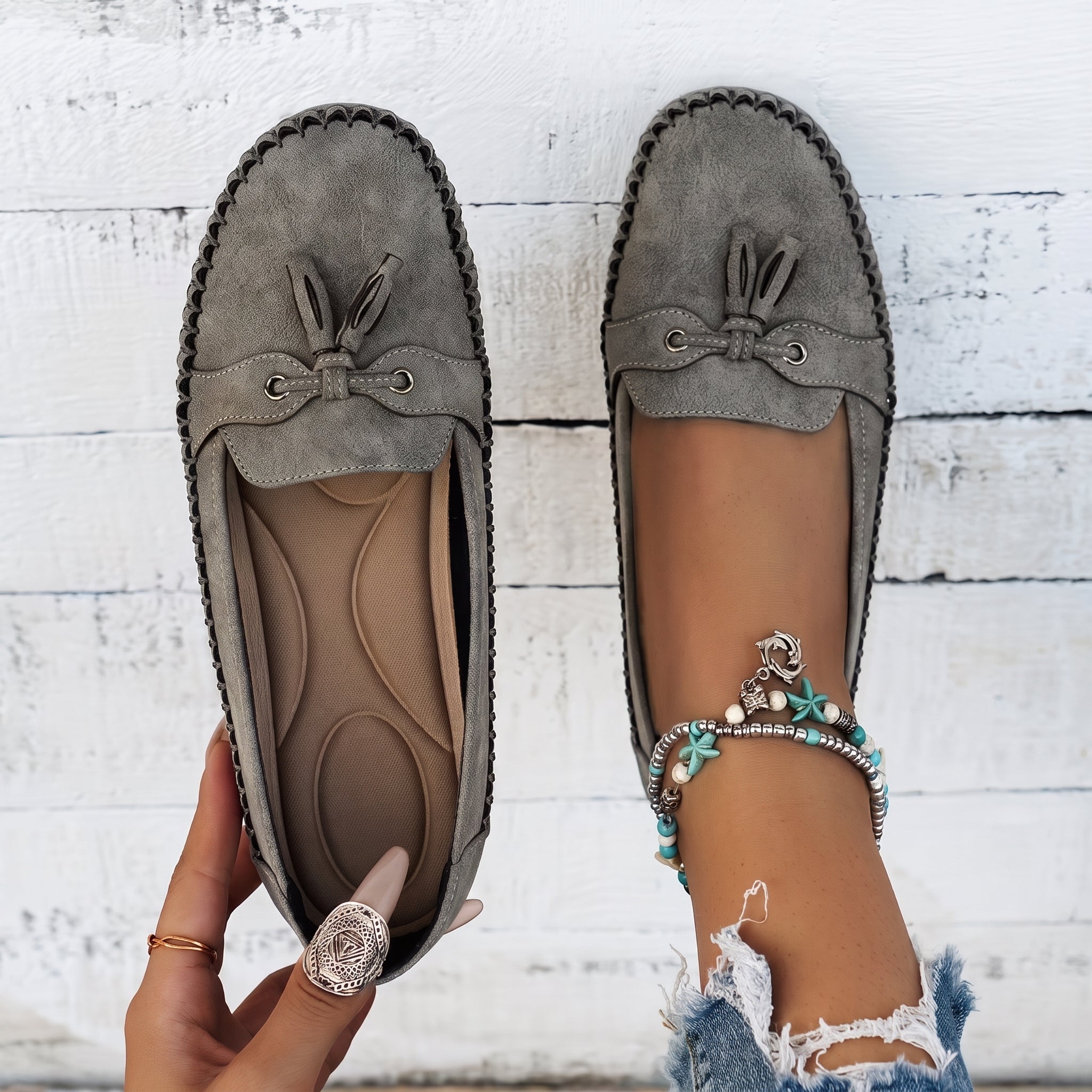 Leni - Women's Orthopedic Tassel Moccasin Loafers