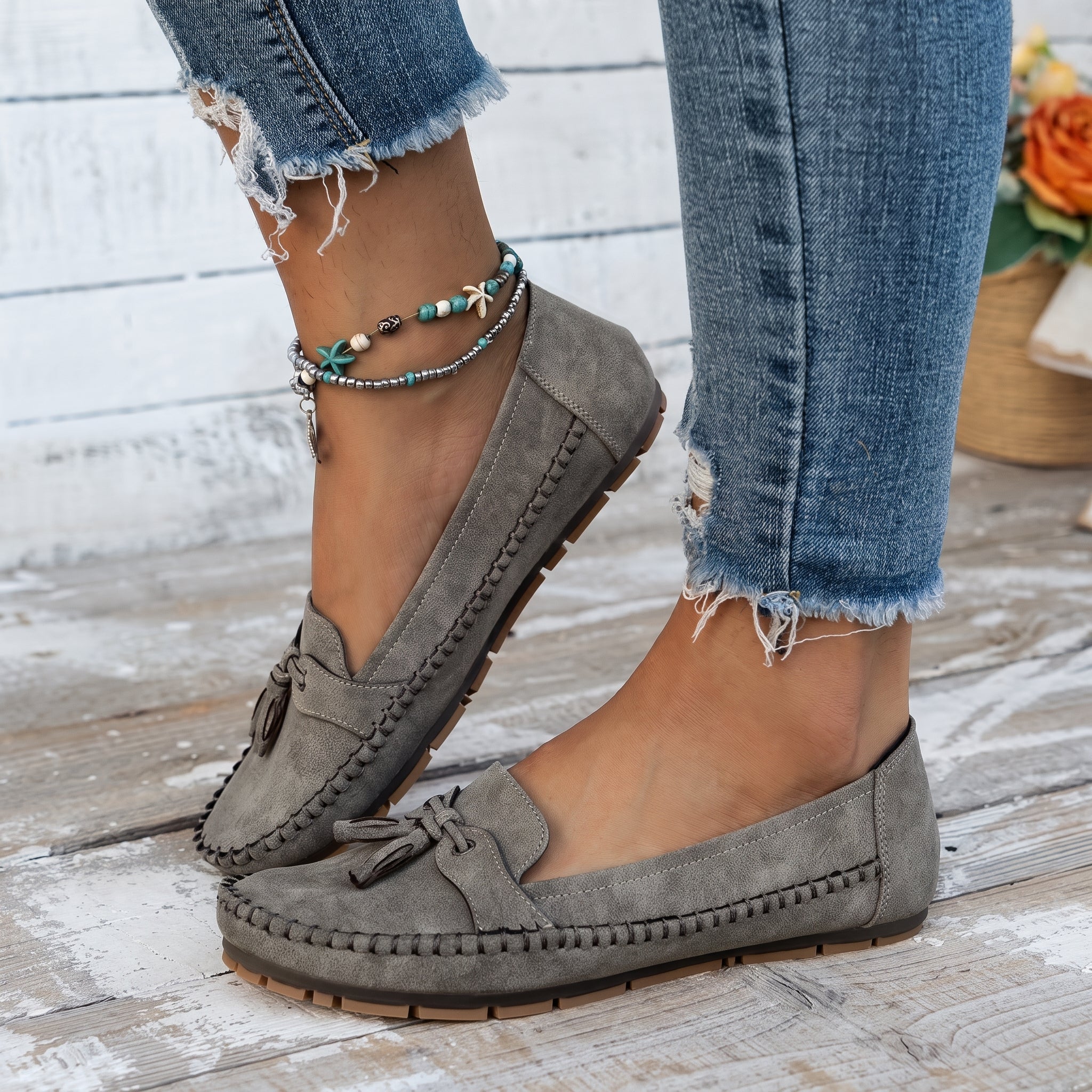 Leni - Women's Orthopedic Tassel Moccasin Loafers