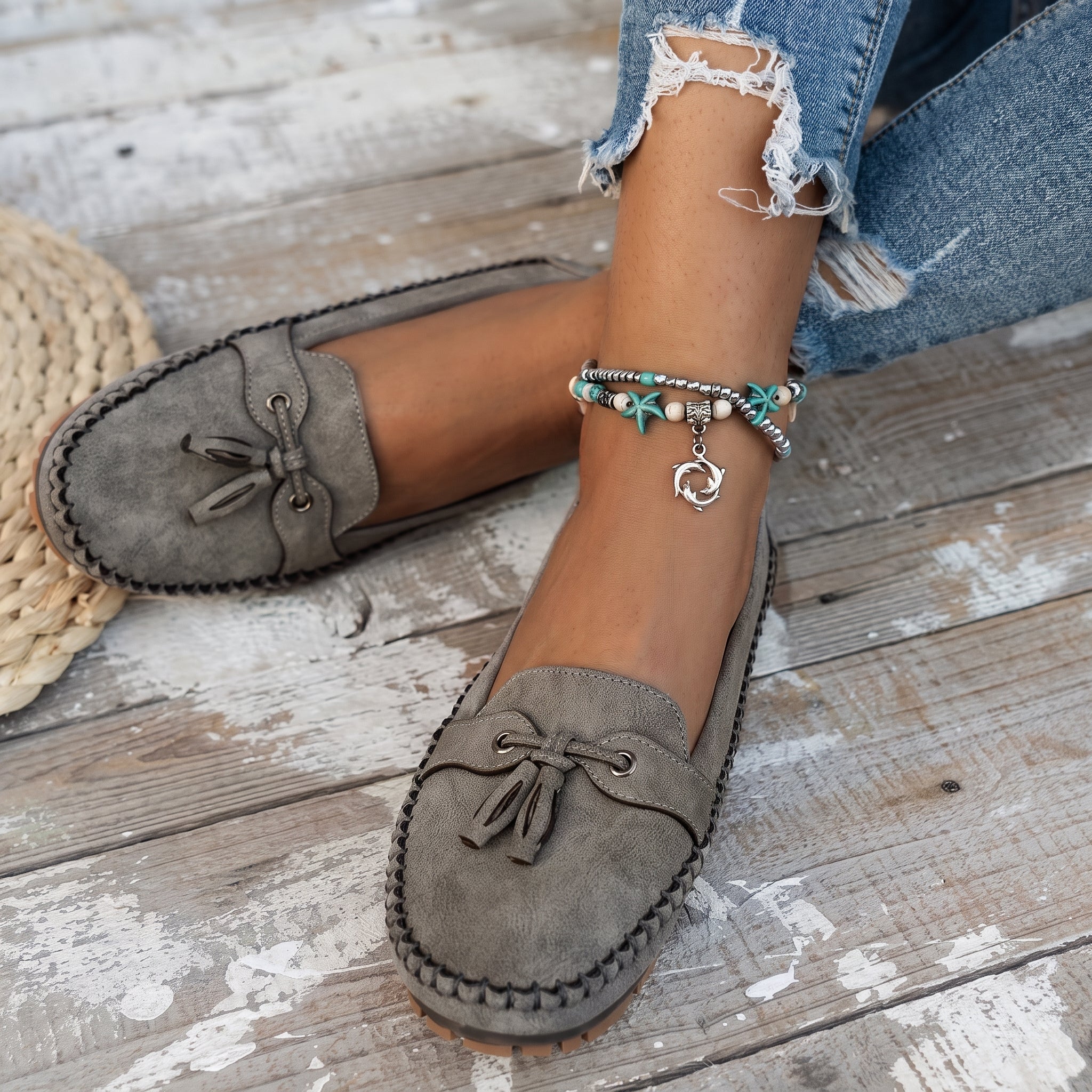 Leni - Women's Orthopedic Tassel Moccasin Loafers