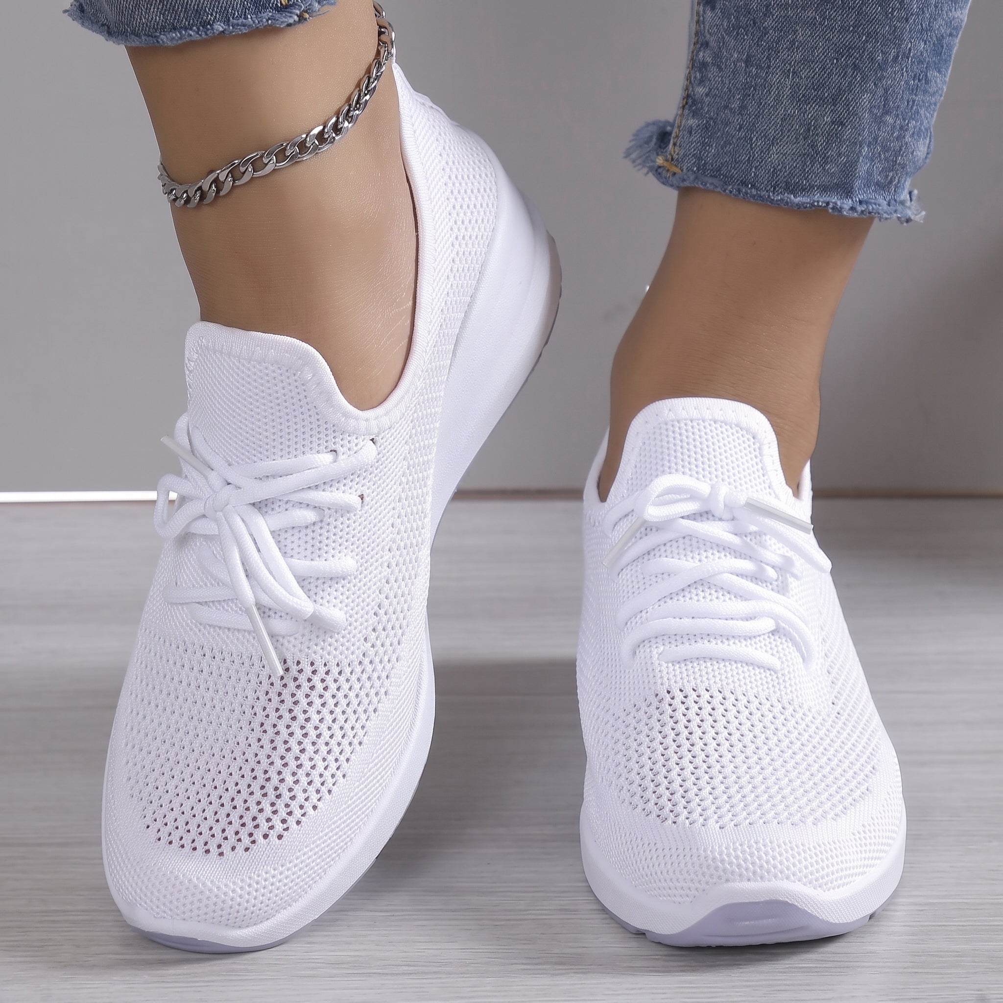 Alice - Women's Orthopedic Breathable Lace-Up Wedge Sneakers
