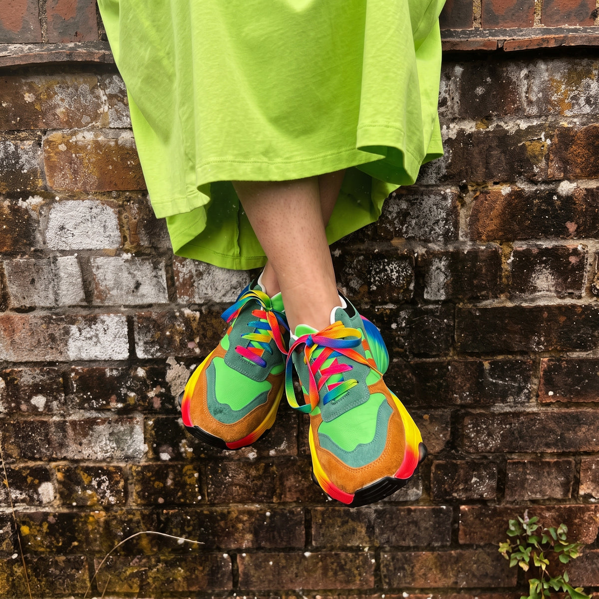 Ava - Women's Orthopedic Rainbow Multicolor Chunky Sneakers