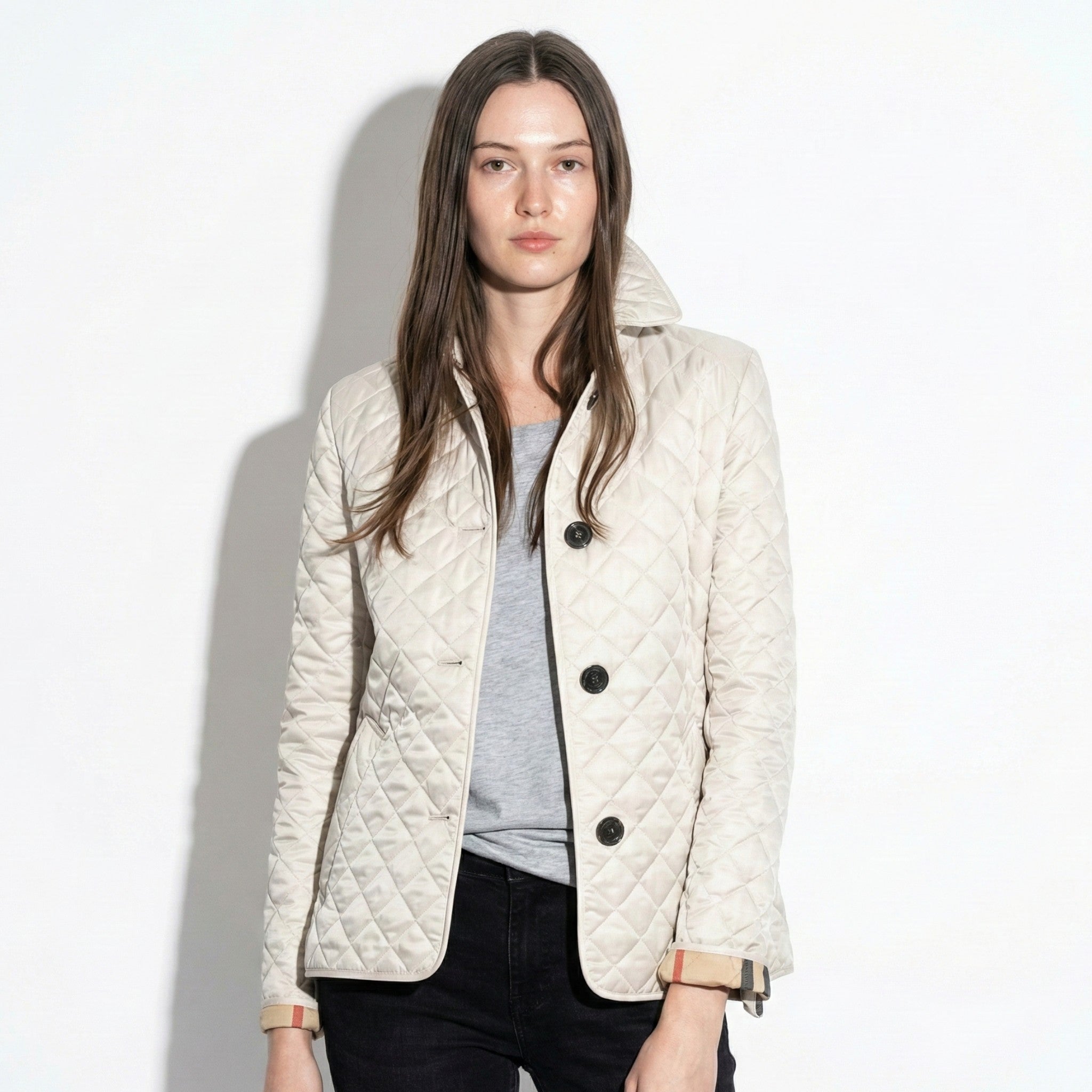 Olivia - Women's Quilted Button-Up Jacket