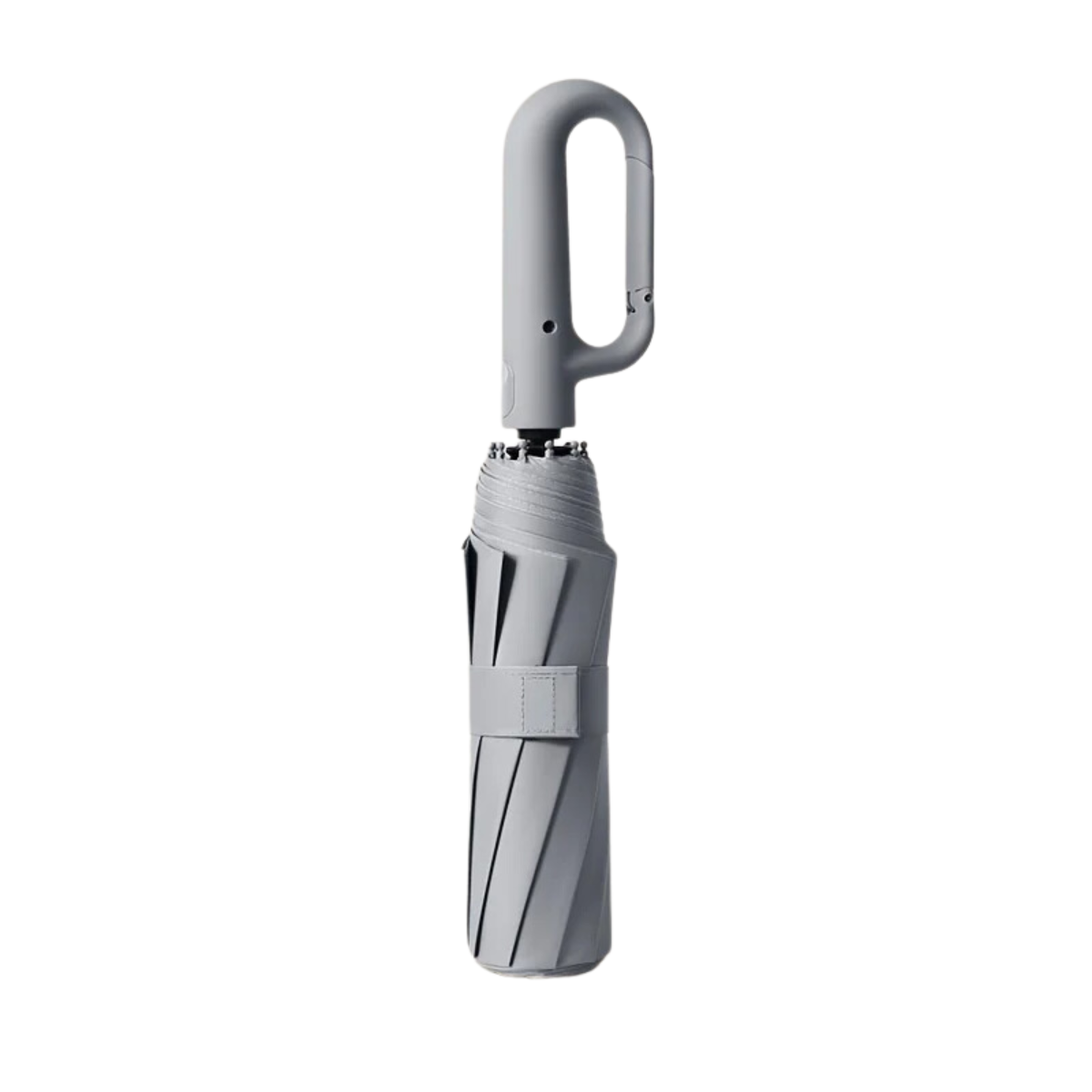 Automatic Windproof Compact Umbrella with Carabiner Handle
