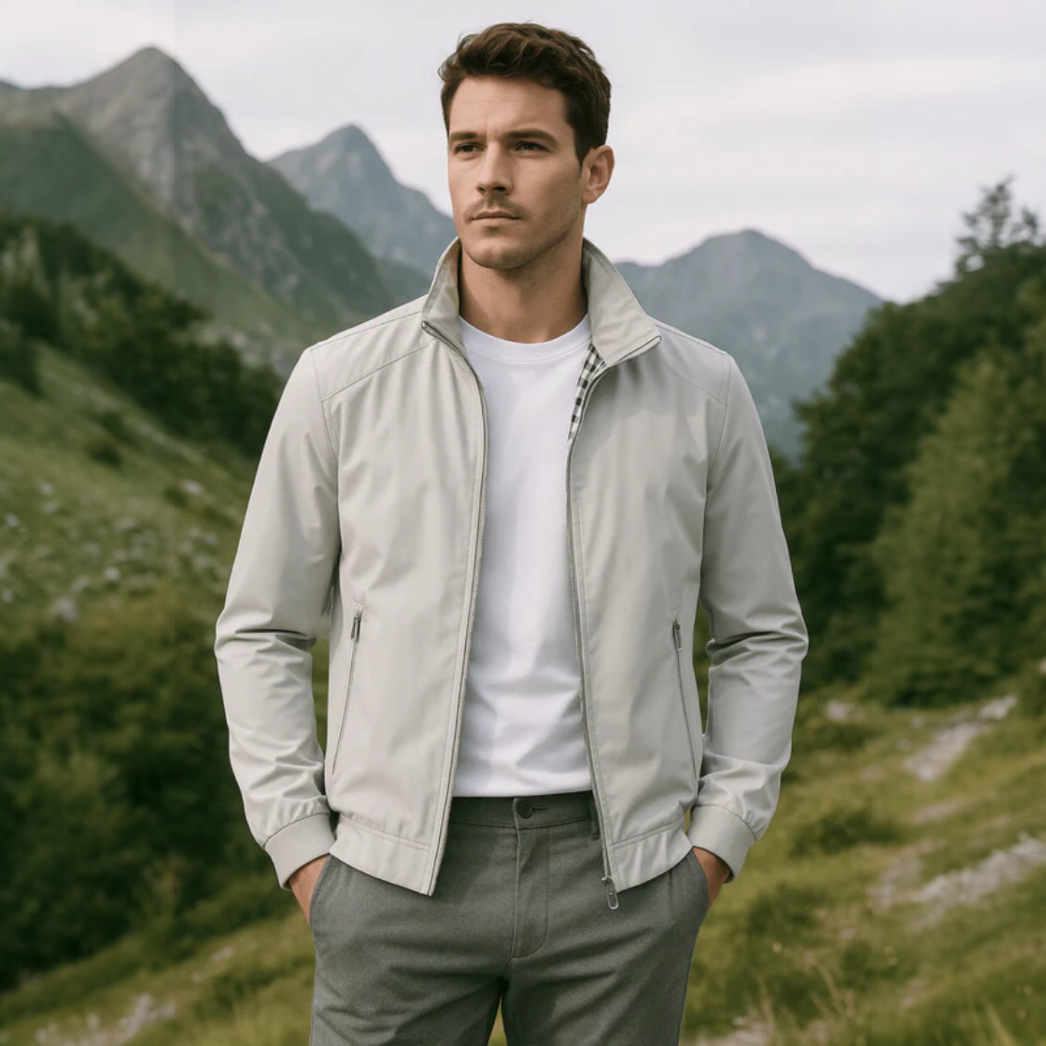 Adam – Lightweight Windproof Harrington Transition Jacket