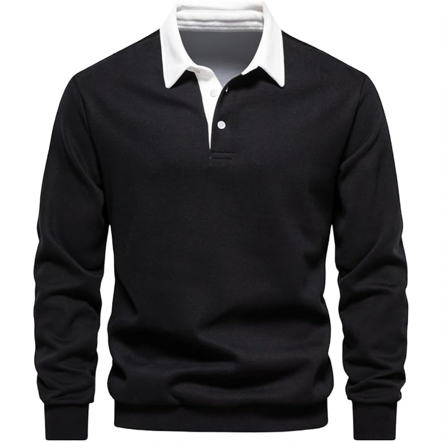 Adrian – Long-Sleeve Polo Sweater