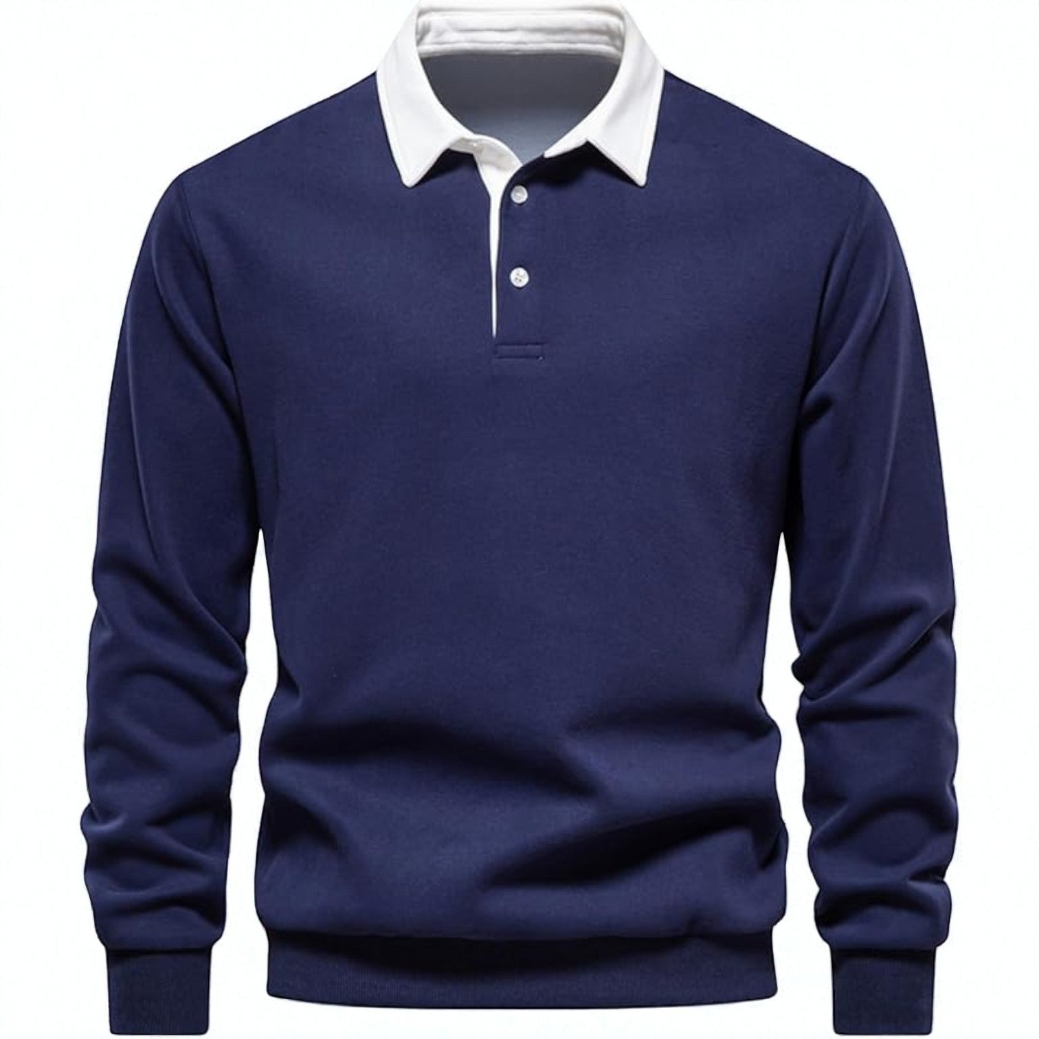 Adrian – Long-Sleeve Polo Sweater
