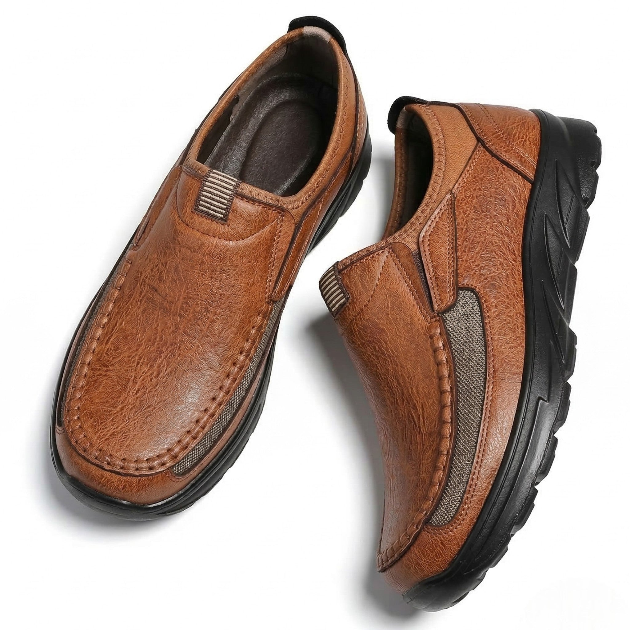 Alfred - Men's Orthopedic Breathable Loafers - Loafers - Sand - Parker&Brooks