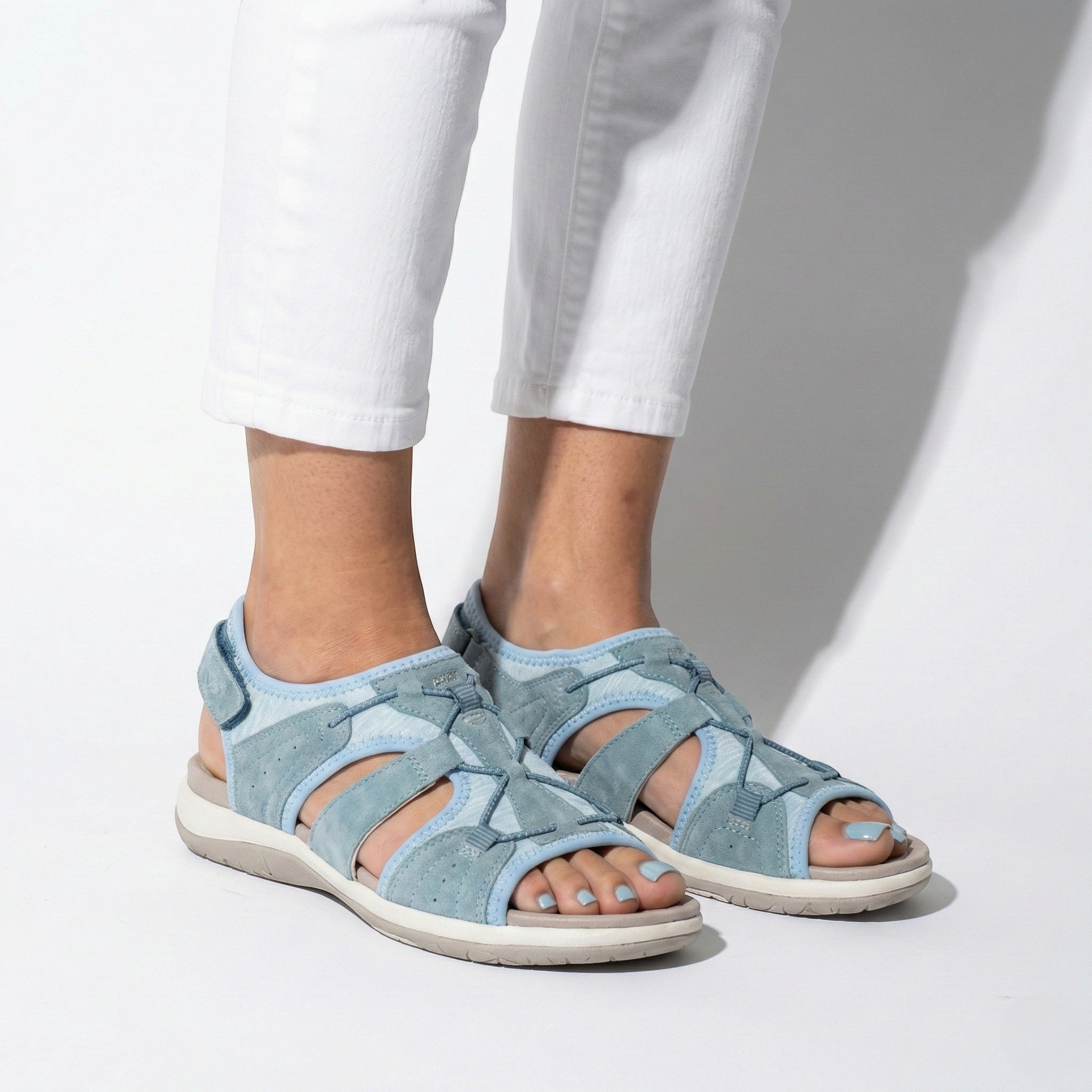 Alice - Women's Orthopedic Sandals - Sandals - Blue - Parker&Brooks