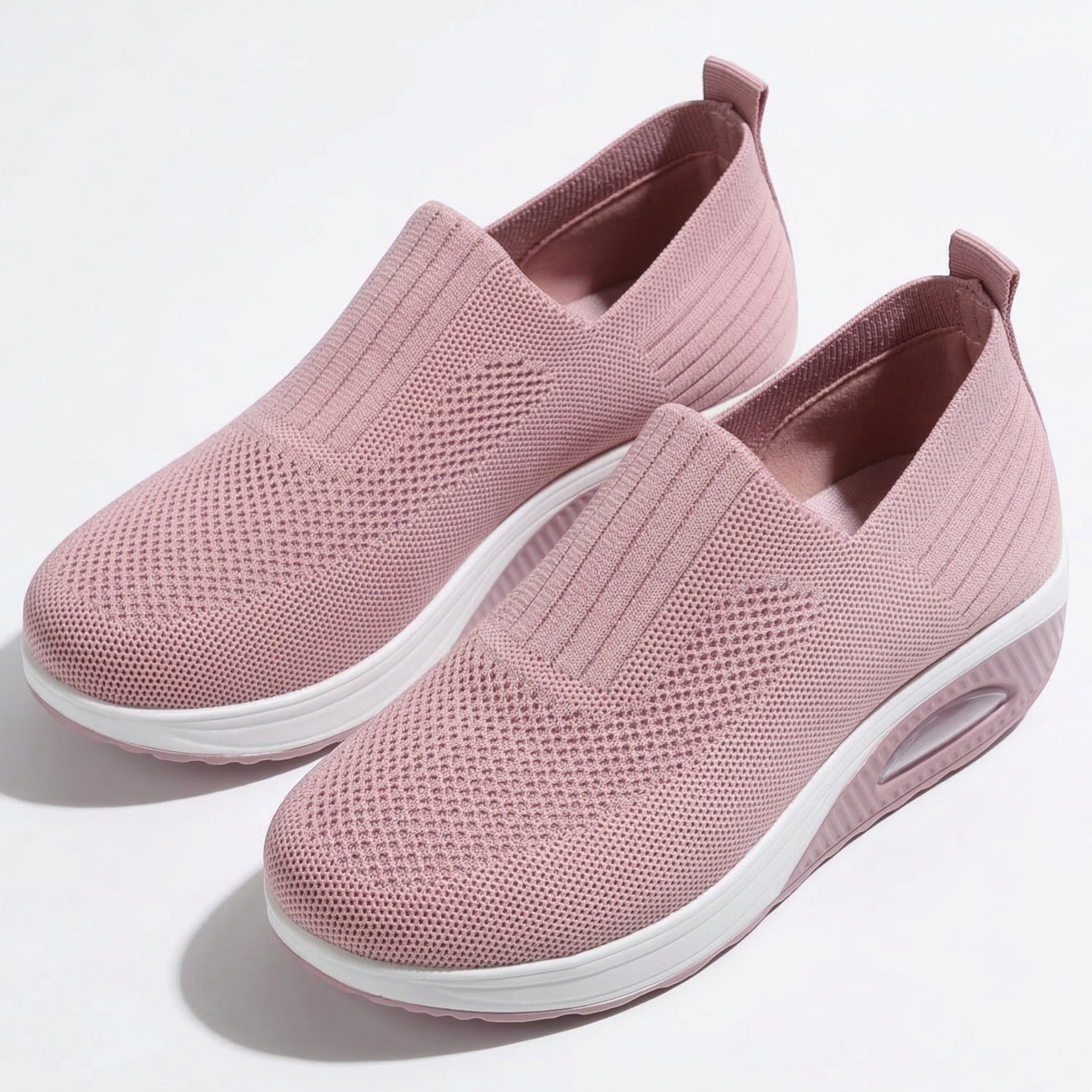 Alice - Women's Orthopedic Wedge Sneaker - Shoes - Pink - Parker&Brooks
