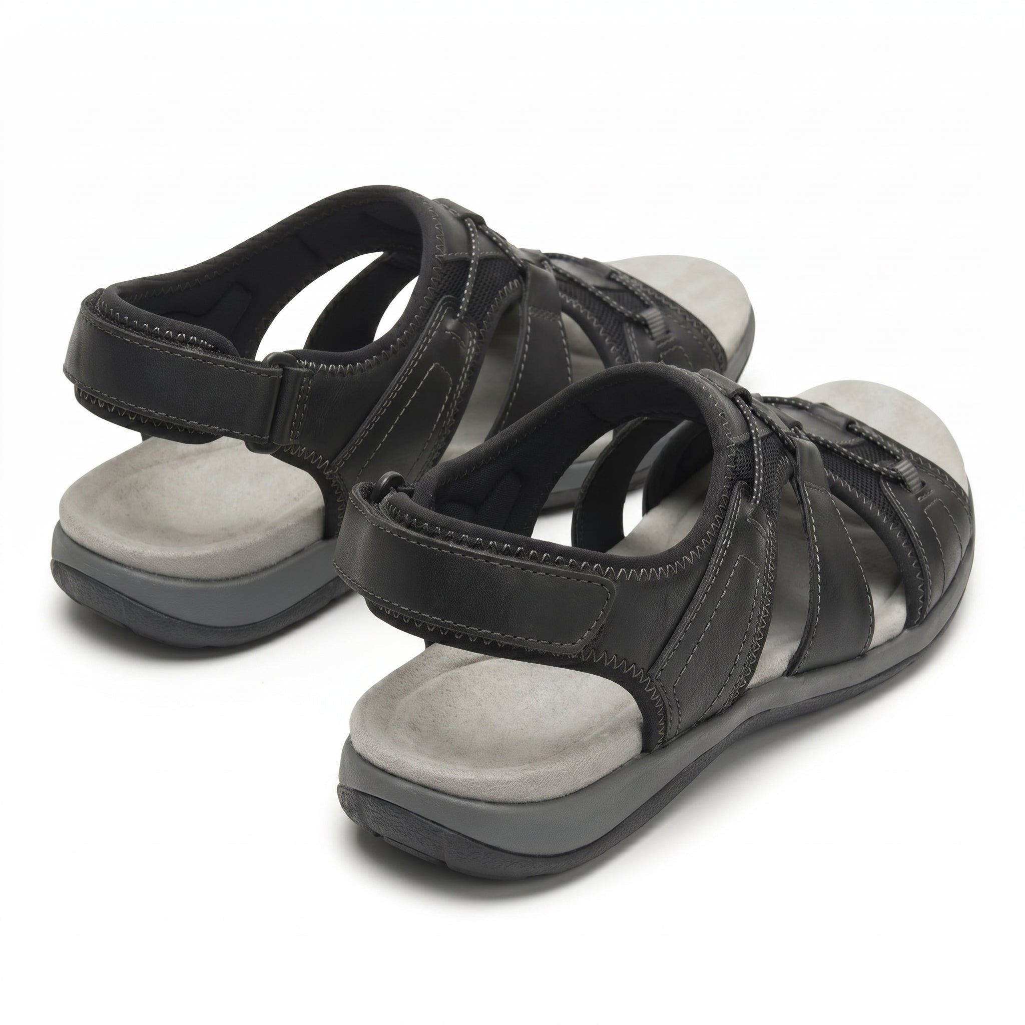 Alice - Women's Orthopedic Sandals - Sandals - Black - Parker&Brooks