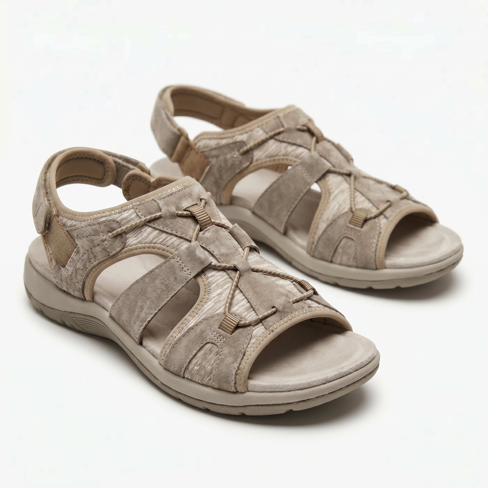 Alice - Women's Orthopedic Sandals - Sandals - Khaki - Parker&Brooks