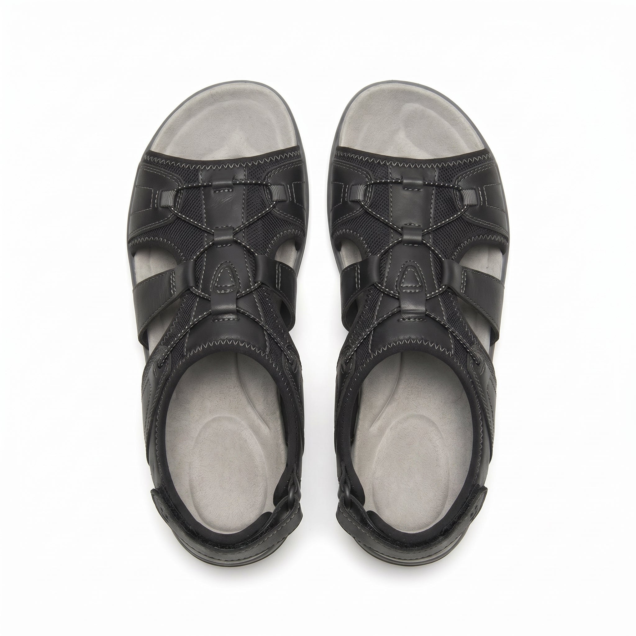 Alice - Women's Orthopedic Sandals - Sandals - Black - Parker&Brooks