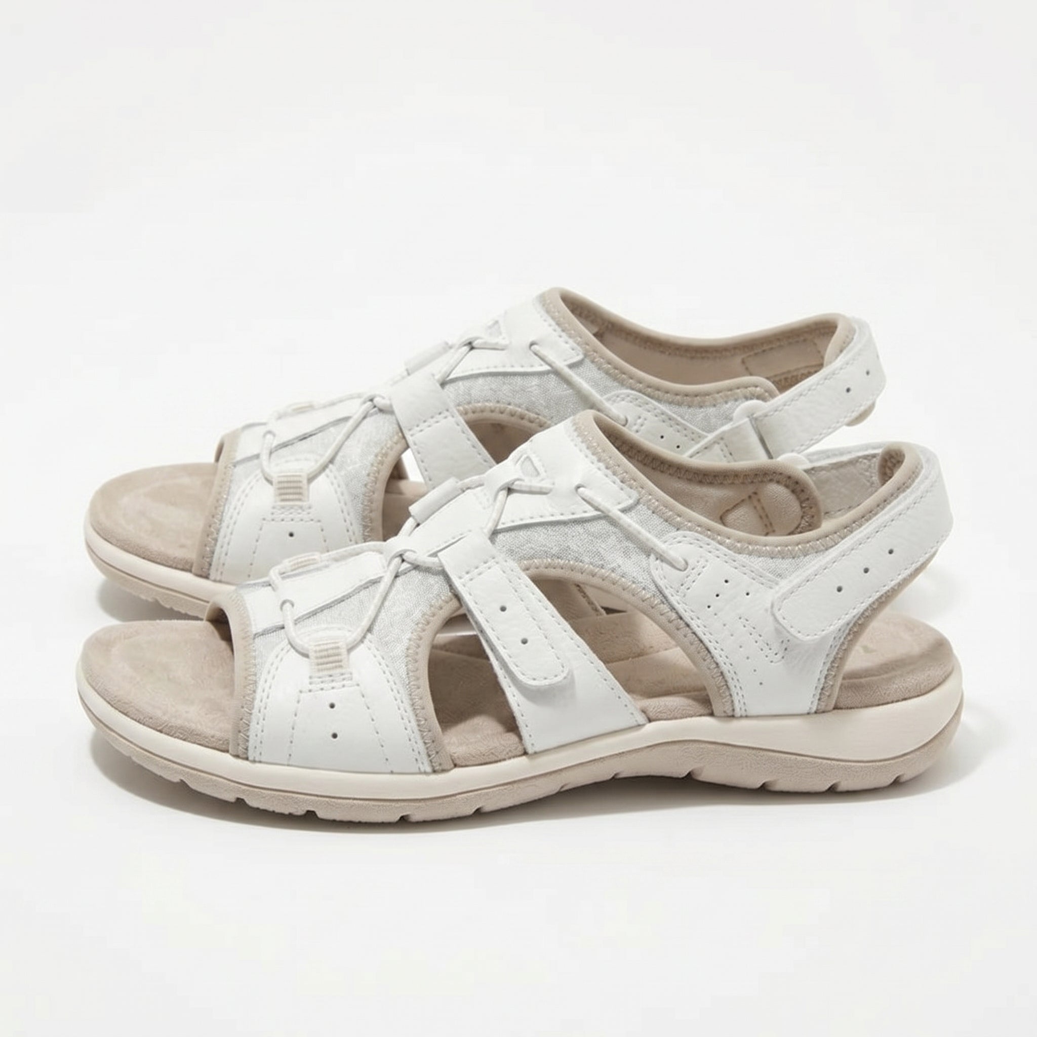 Alice - Women's Orthopedic Sandals - Sandals - White - Parker&Brooks