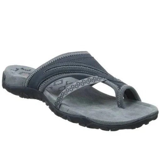 Alice - Women's Orthopedic Toe Post Sandals - Sandal - Gray - Parker&Brooks