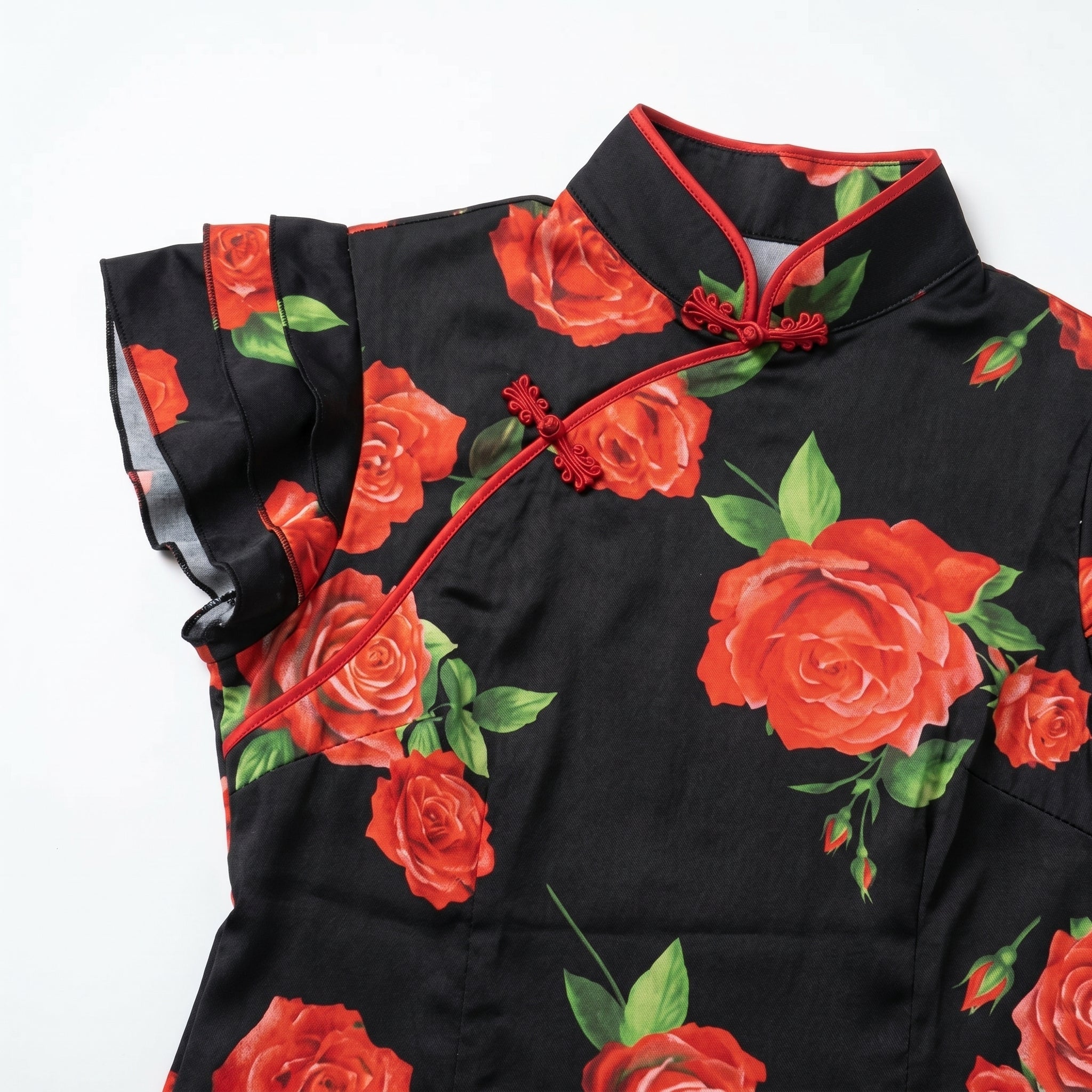 Amelia - Women's Floral Maxi Dress - Dresses - Black - Parker&Brooks