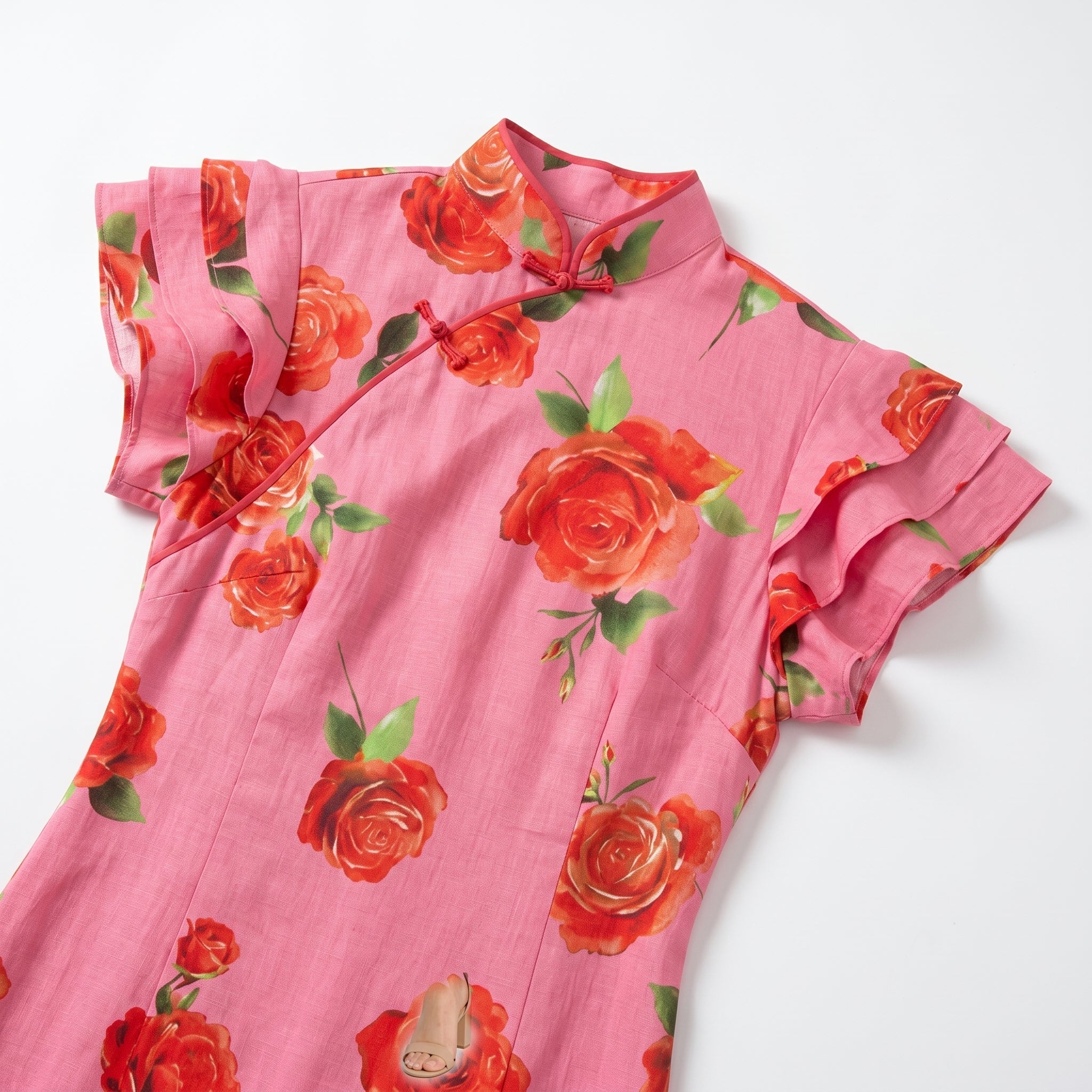 Amelia - Women's Floral Maxi Dress - Dresses - Pink - Parker&Brooks