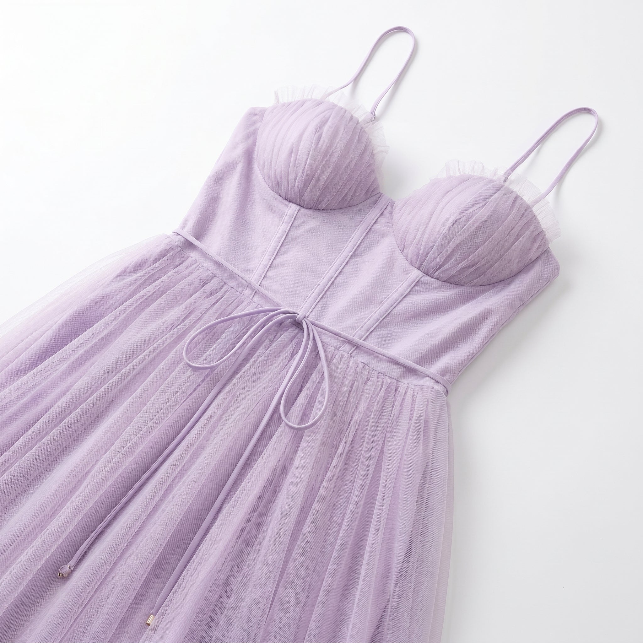 Amelia - Women's Tulle Party Midi Dress - Dresses - Purple - Parker&Brooks