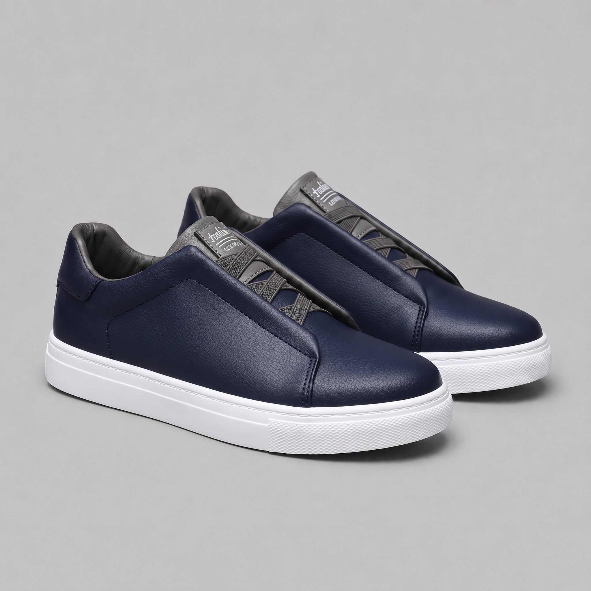 Andreas - Men's Orthopedic Casual Low-Top Sneakers - Sneakers - Navy Blue - Parker&Brooks