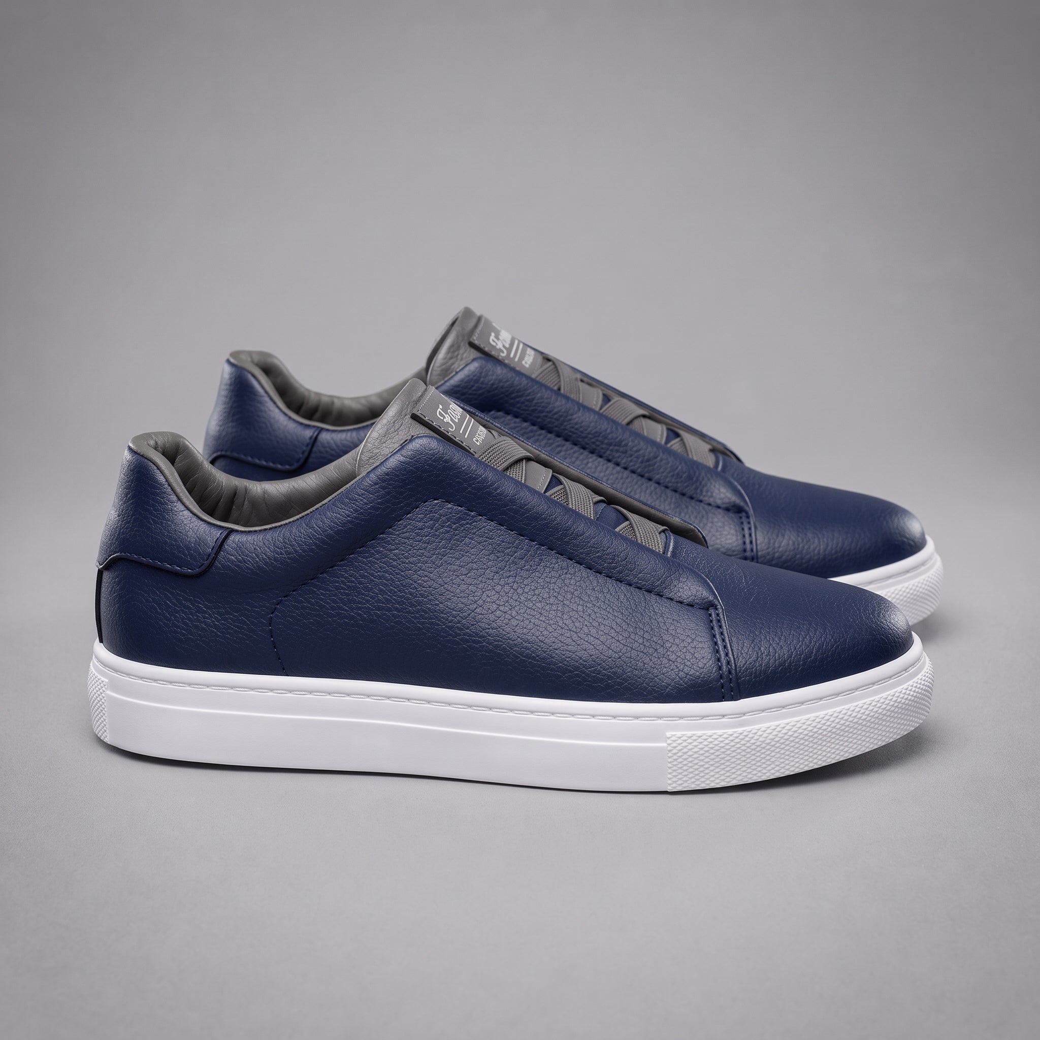 Andreas - Men's Orthopedic Casual Low-Top Sneakers - Sneakers - Navy Blue - Parker&Brooks