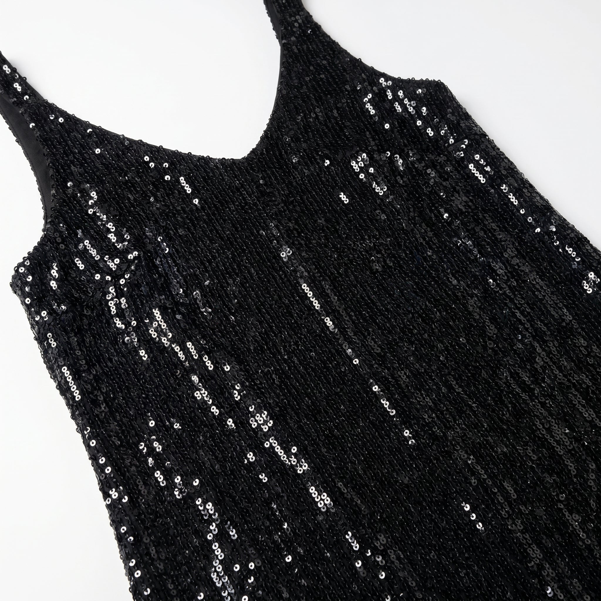 Angel - Women's Party Sequin Mini Dress - Mini Dresses - Black - Parker&Brooks
