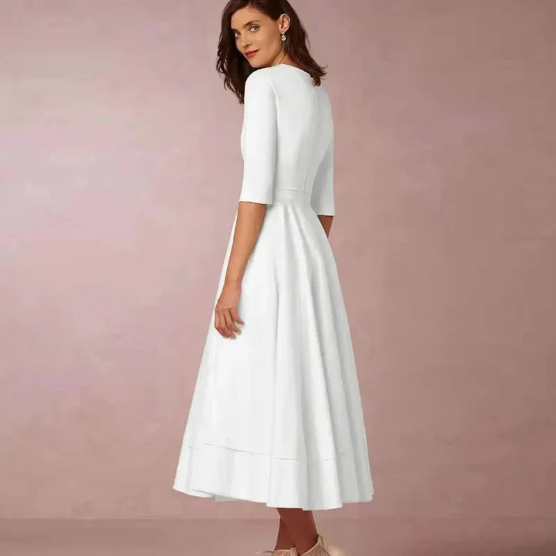 Annalena – Elegant A-Line Midi Dress